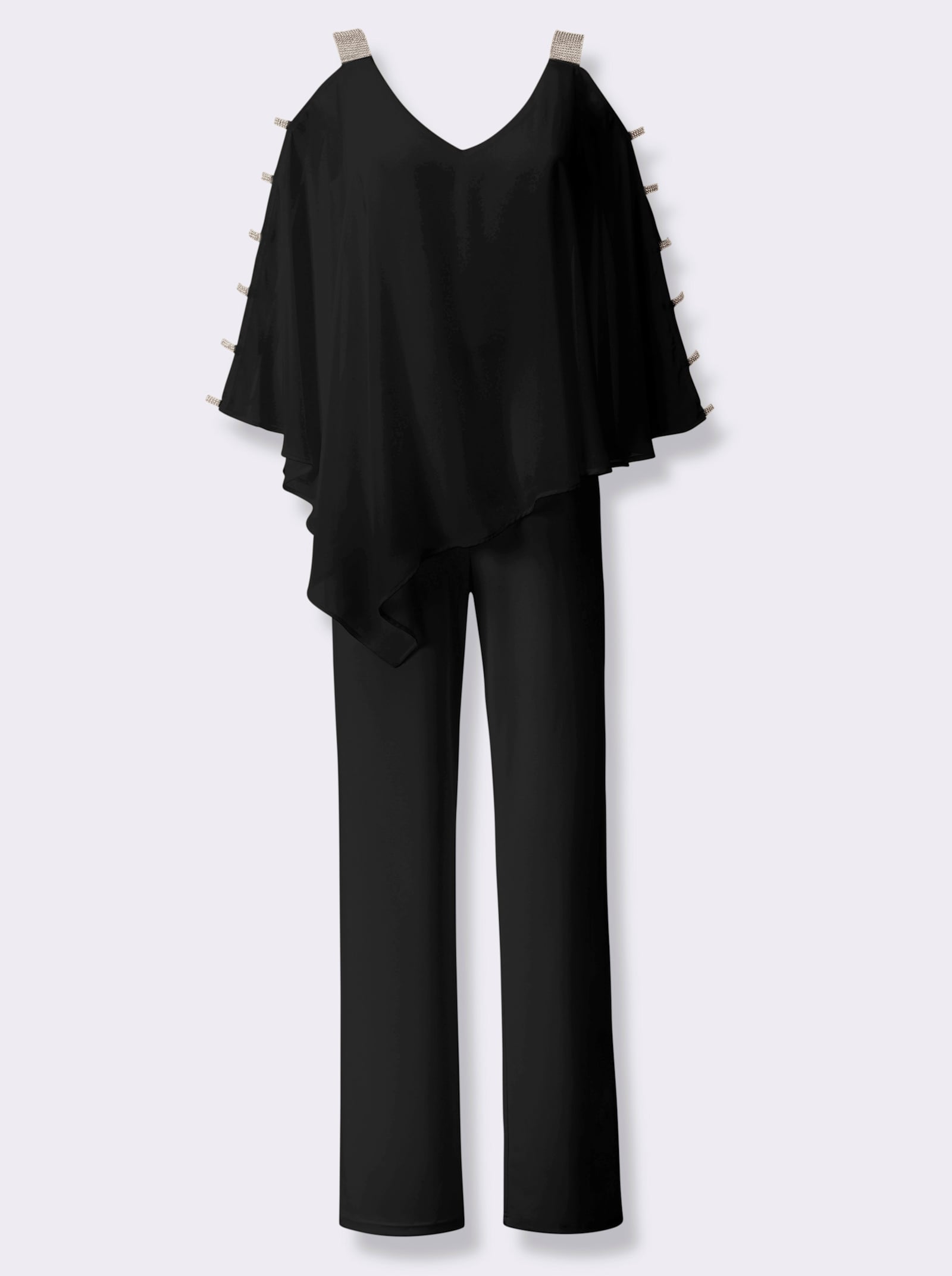 heine Jumpsuit mit Cut-Outs - schwarz