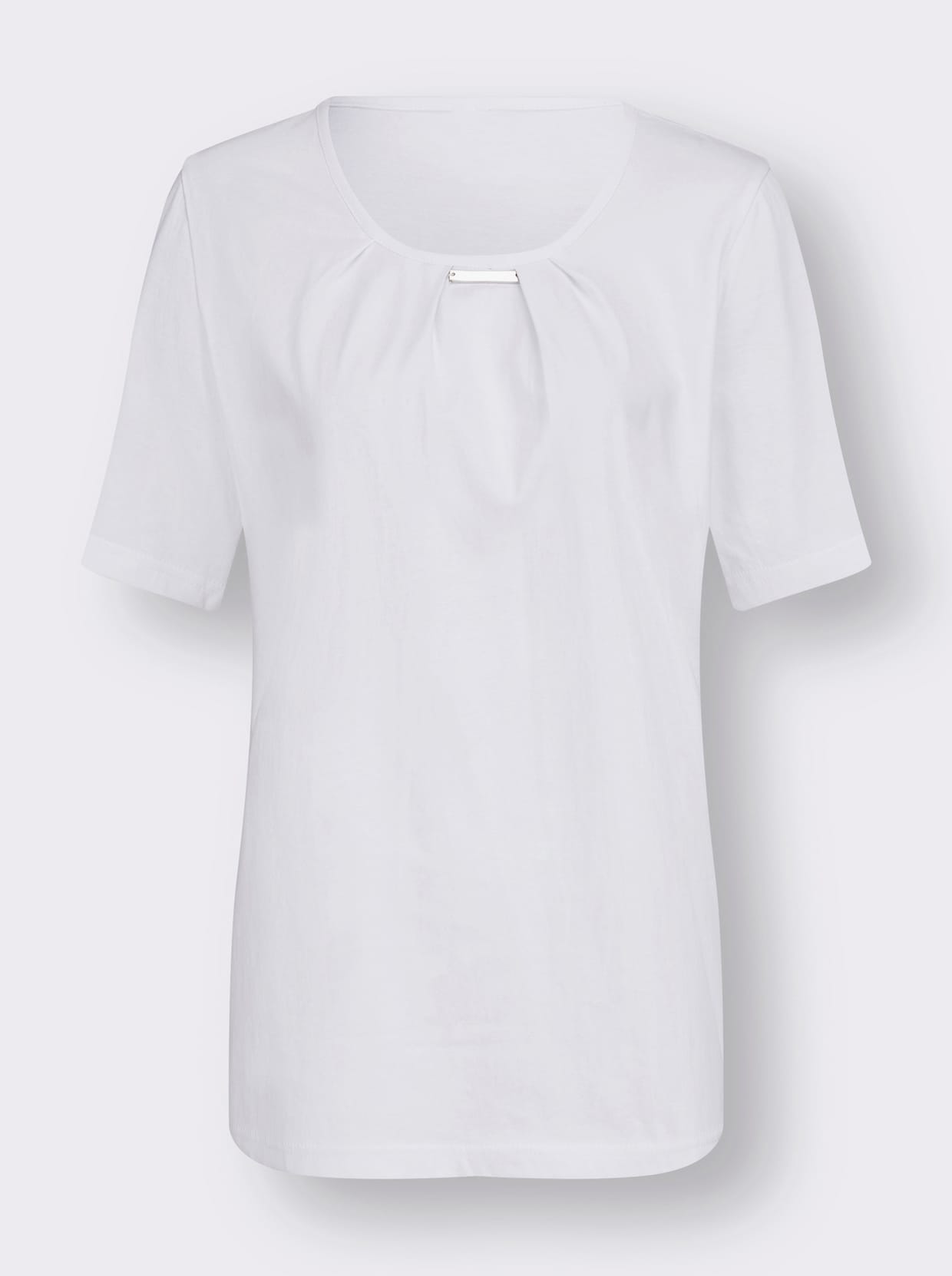 Kurzarm-Shirt - weiß