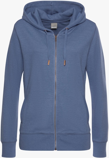 Bench. Loungewear Sweatjacke - jeans-meliert