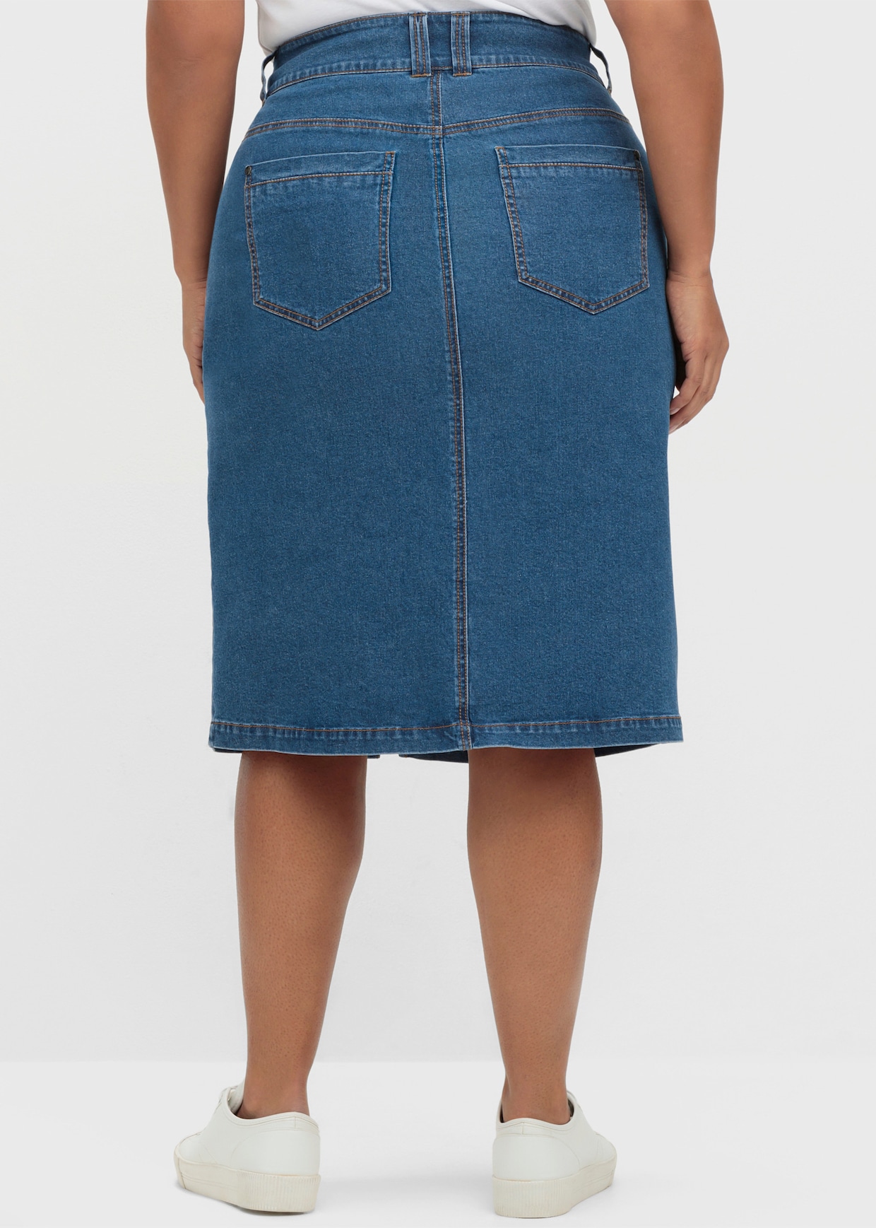 sheego Jeansrok - blue denim