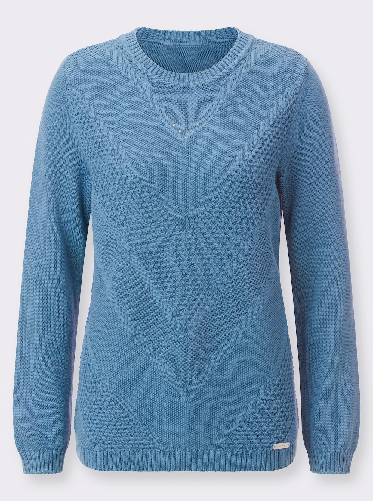 Pullover - mittelblau