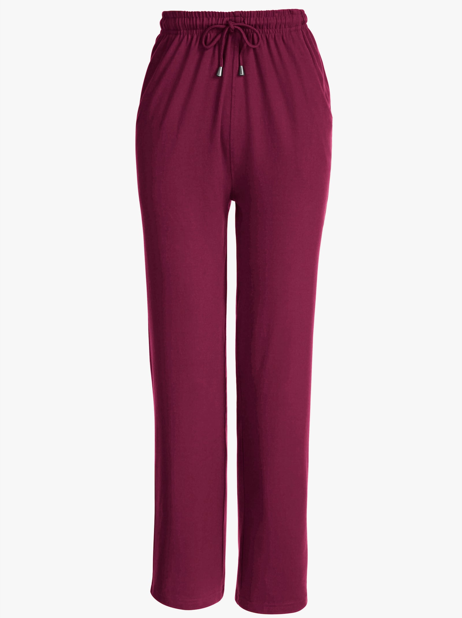Freizeithose mit Kordelzug - bordeaux