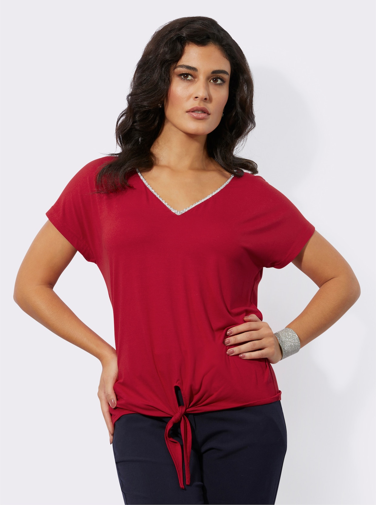 Shirt met korte mouwen - rood