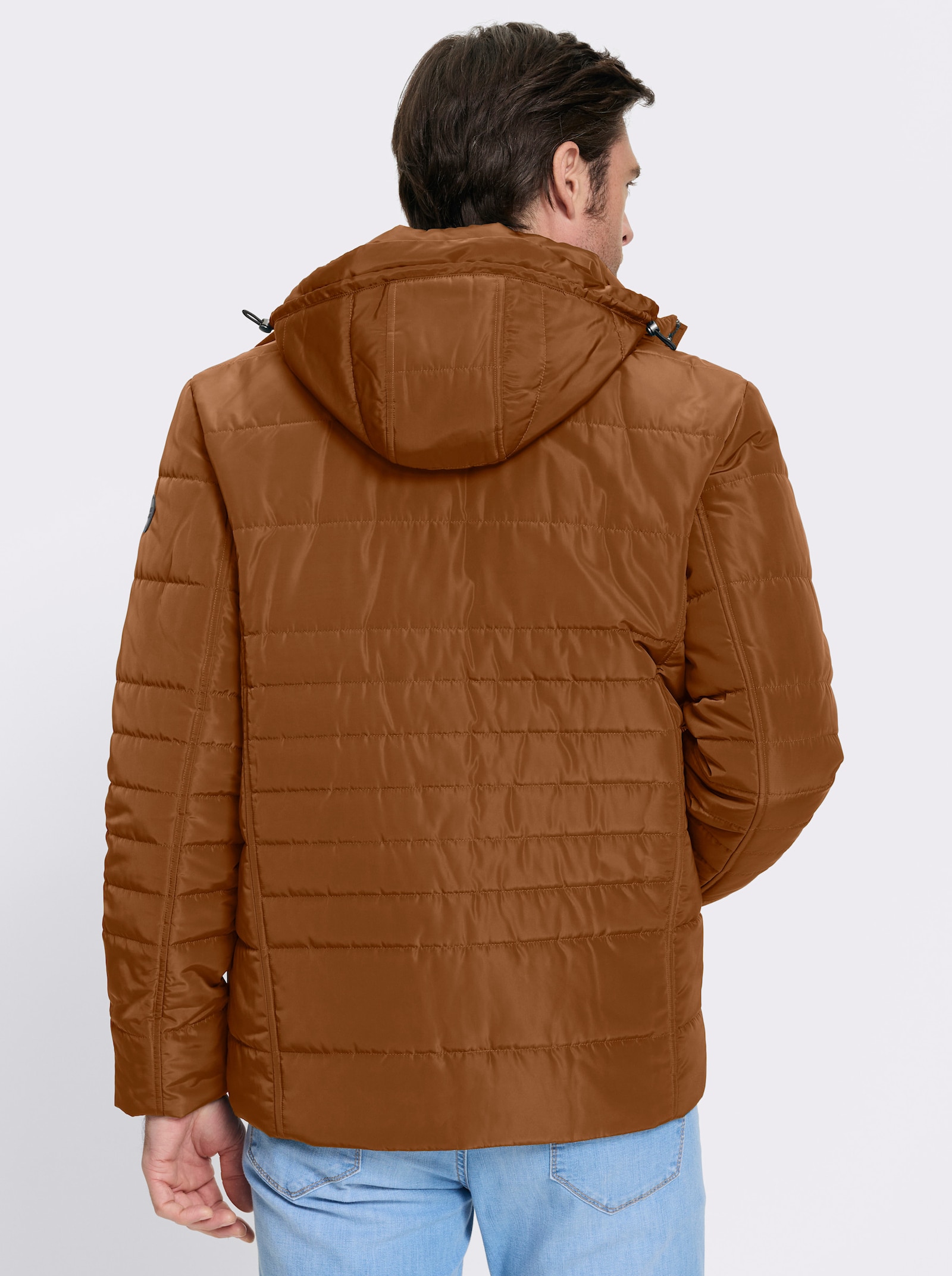 Marco Donati Jacke aus Stepp, winterwarm wattiert - cognac