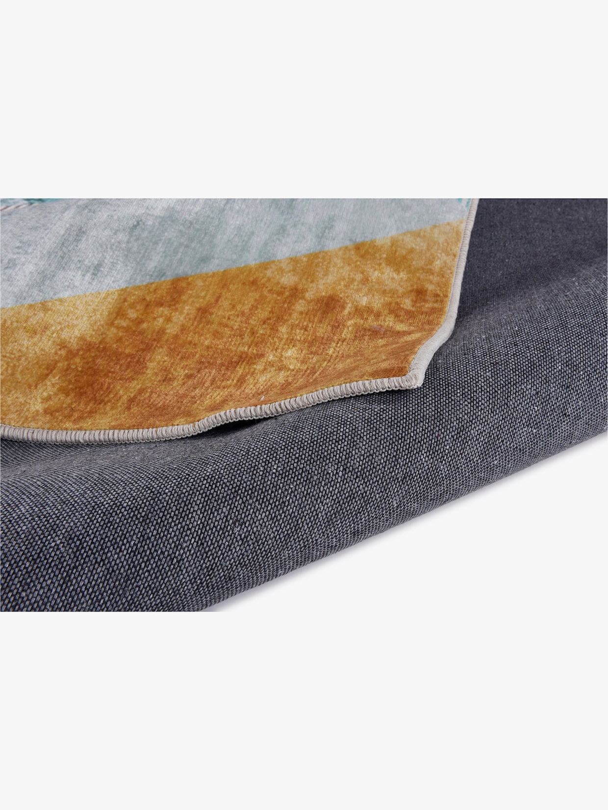 Theko Teppich - grau-bunt