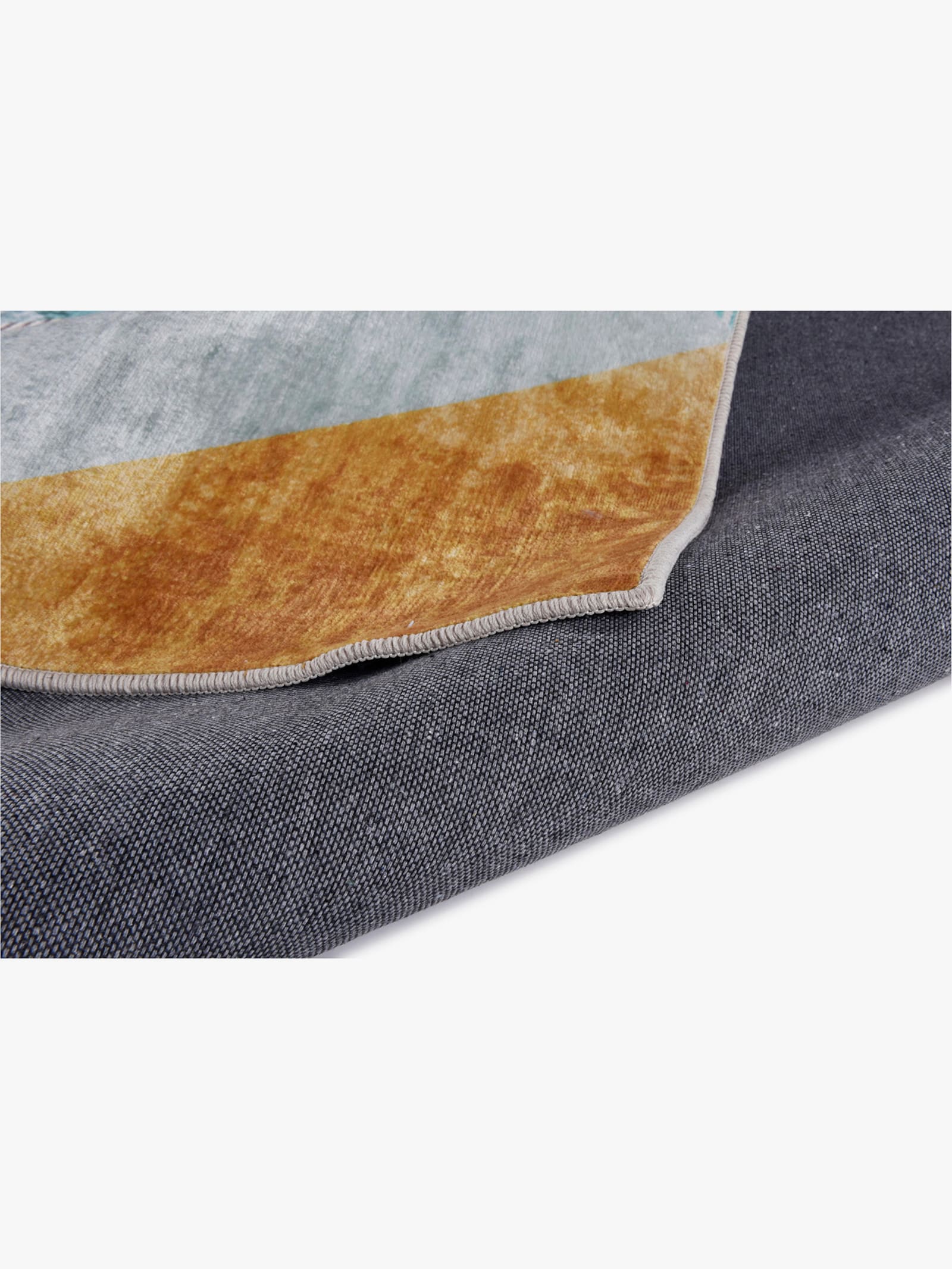 Theko Teppich - grau-bunt