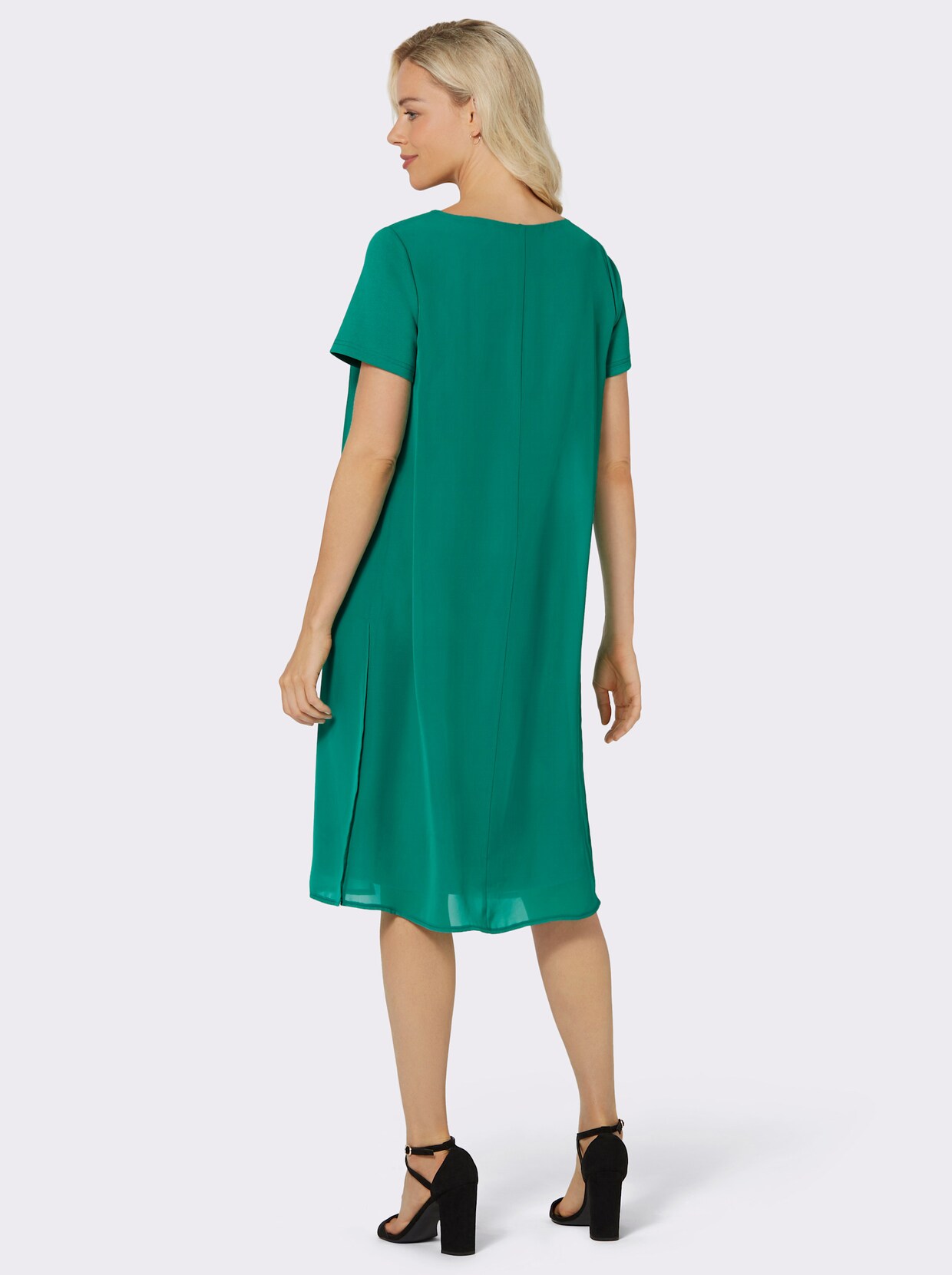 Pouzdrové šaty - smaragdová