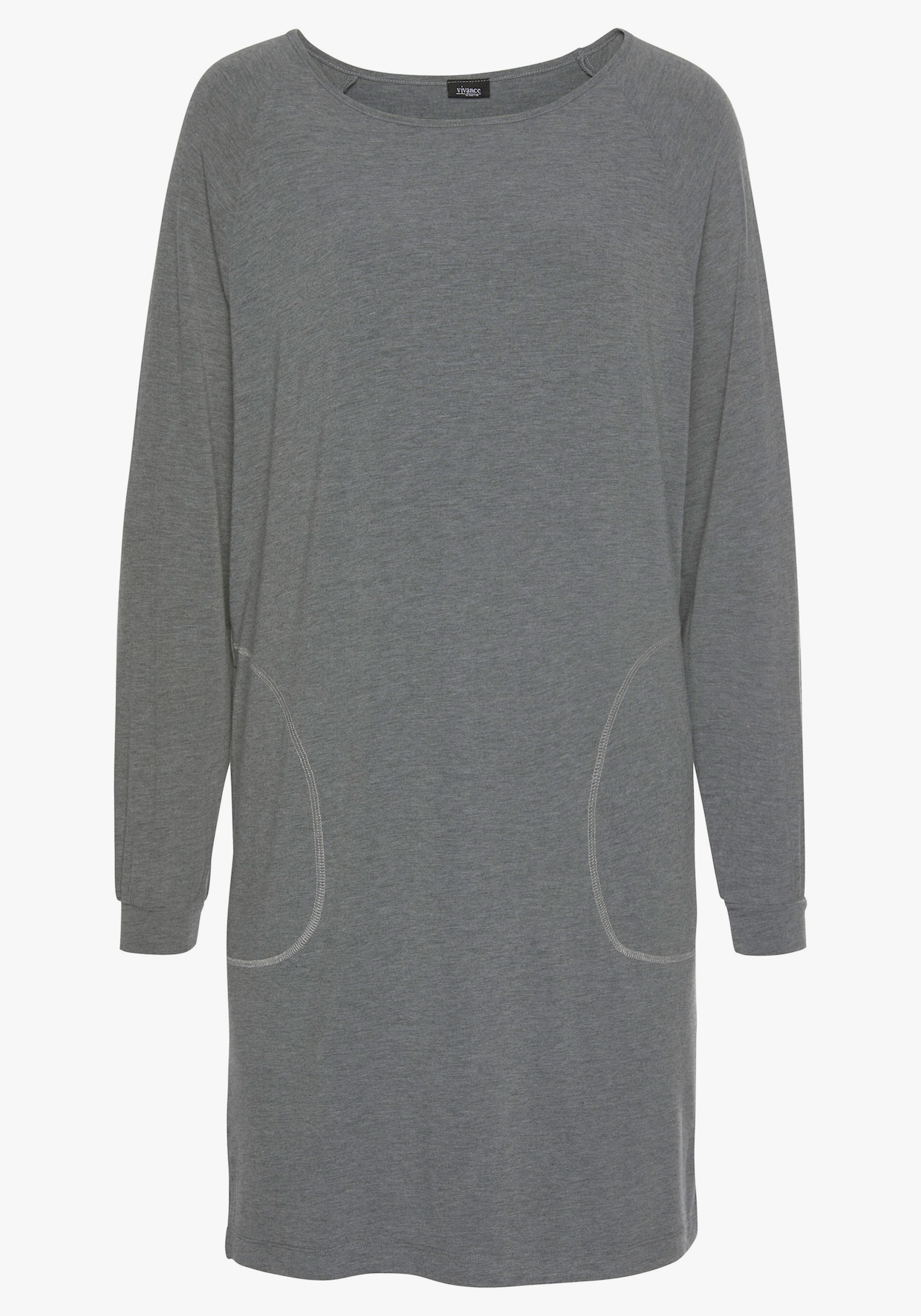 Vivance Dreams Chemise de nuit - chiné-gris foncé