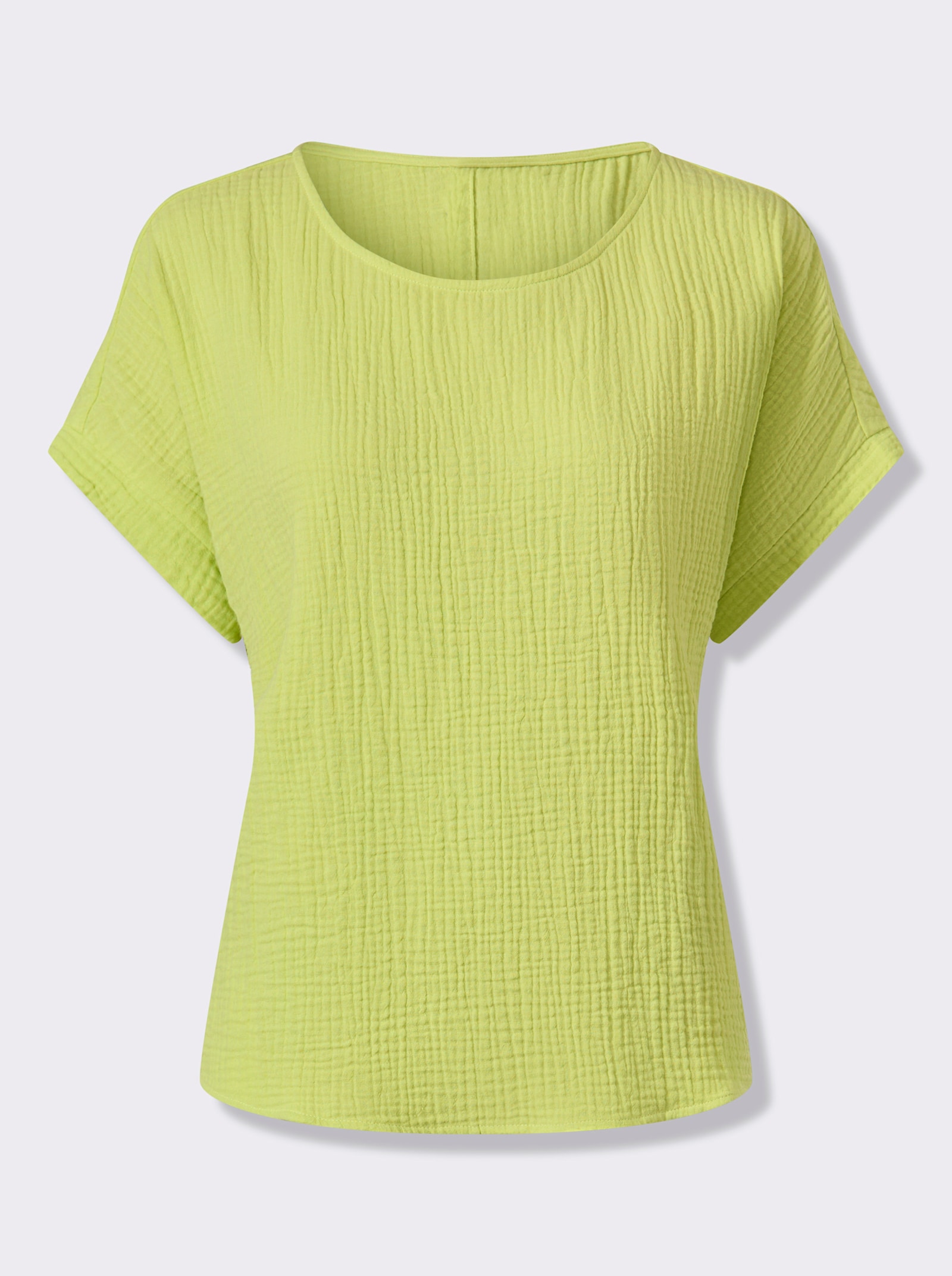 heine Baumwollbluse aus Musselin - pistazie