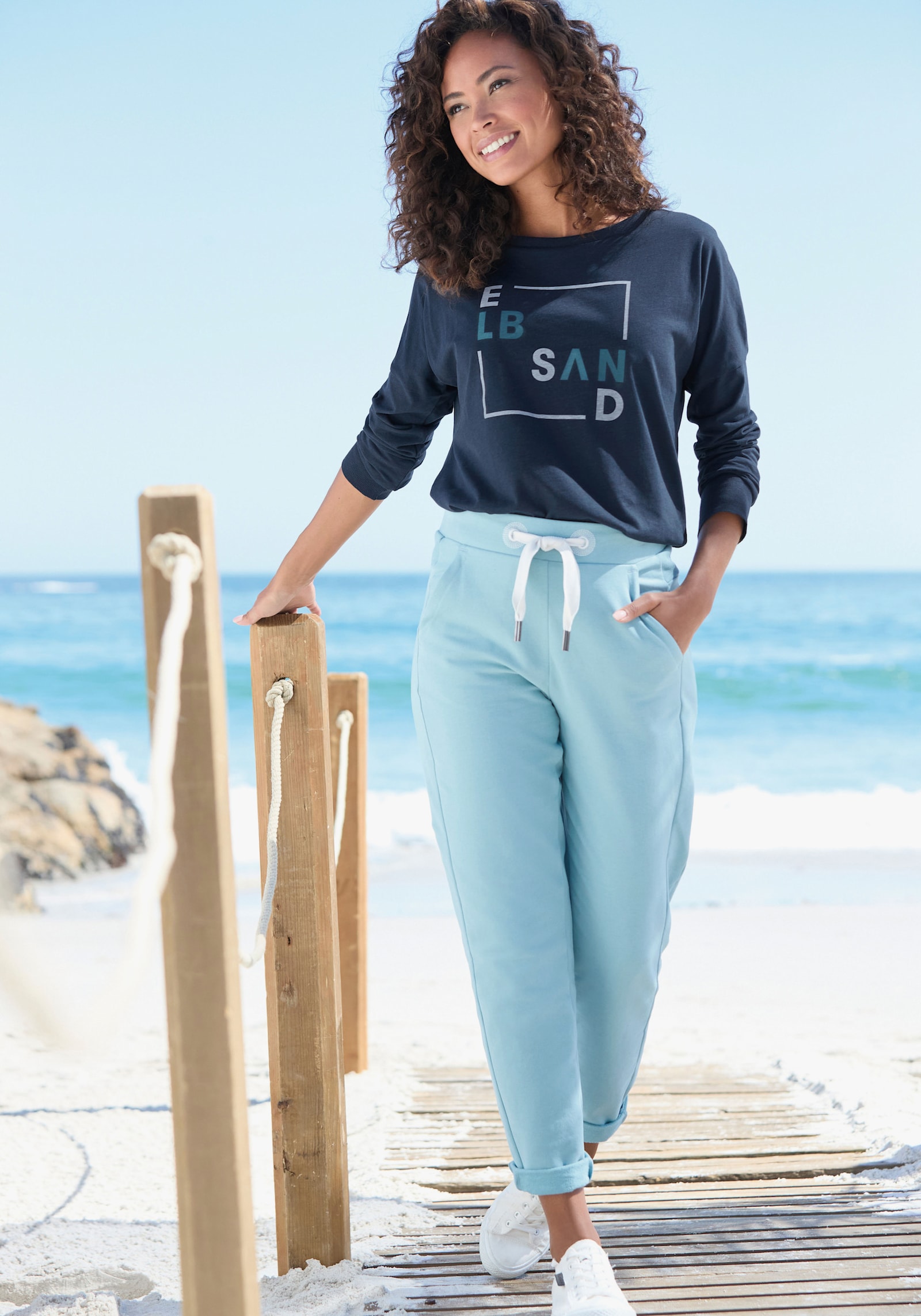 Elbsand Sweatbroek - aquamarine