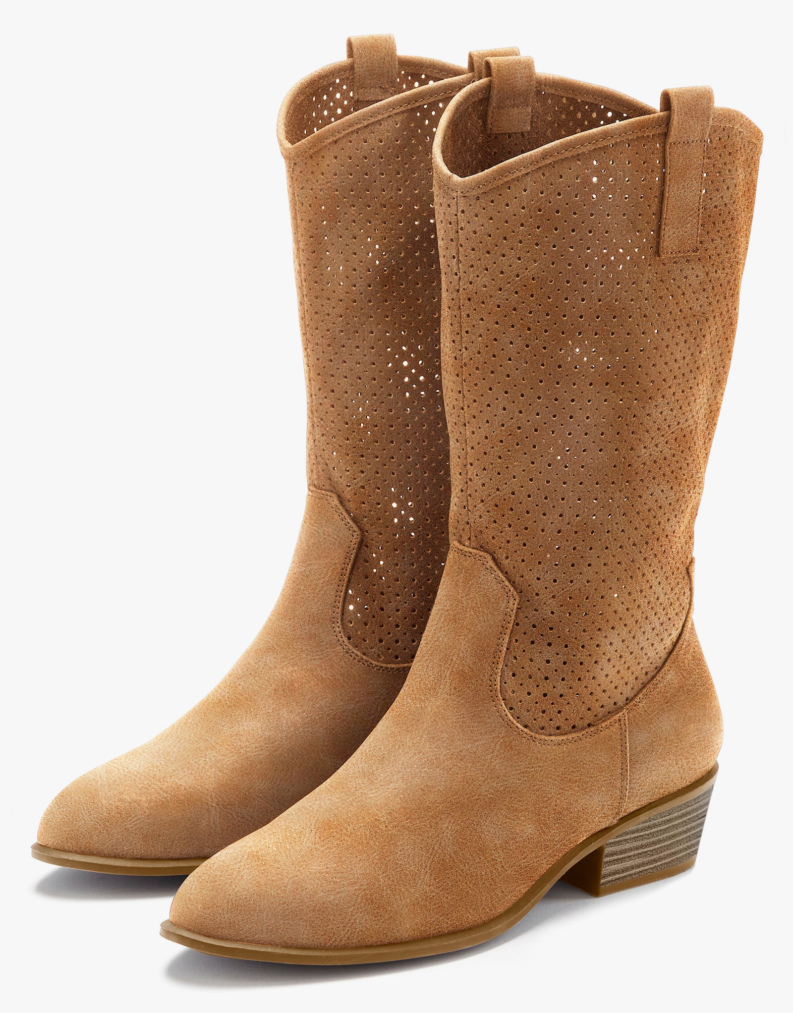 LASCANA Westernstiefel - camelfarben