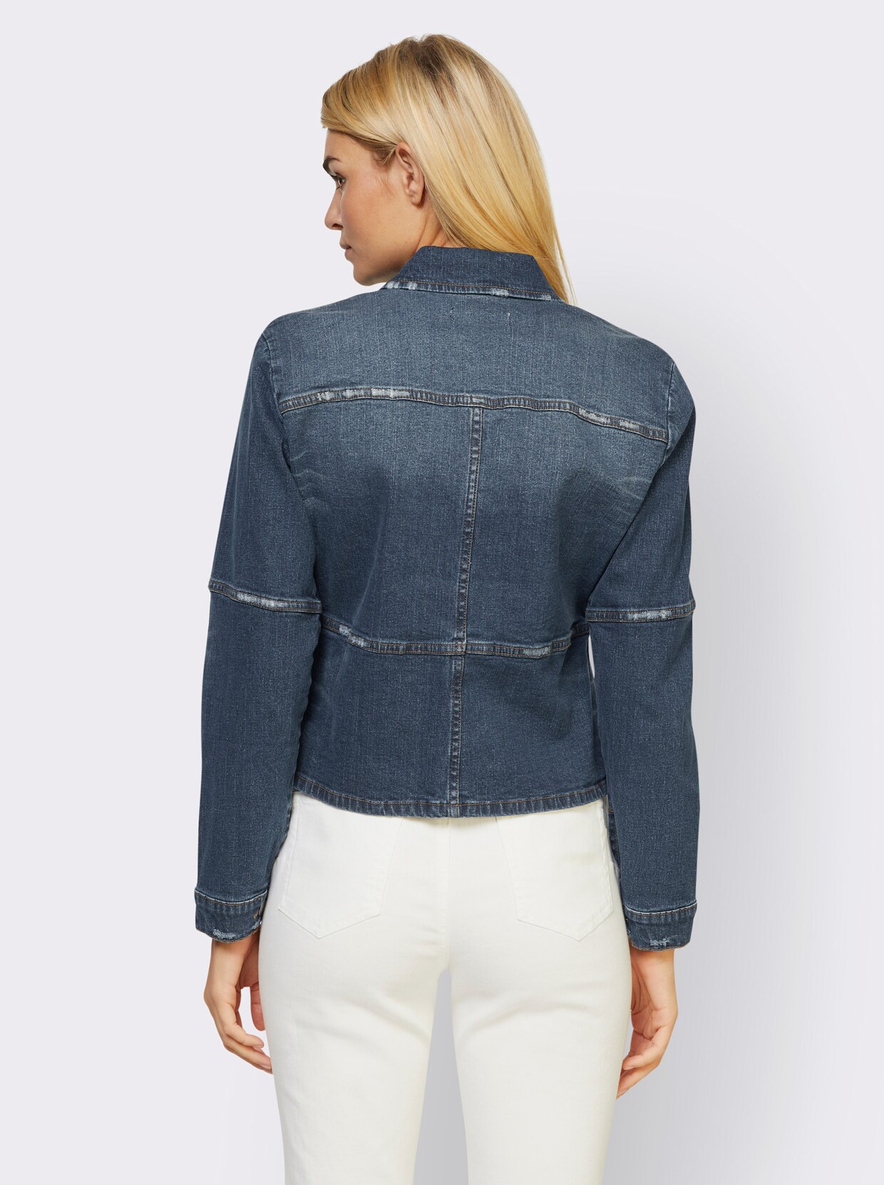 heine Jeans-Blazer - blue-stone-washed