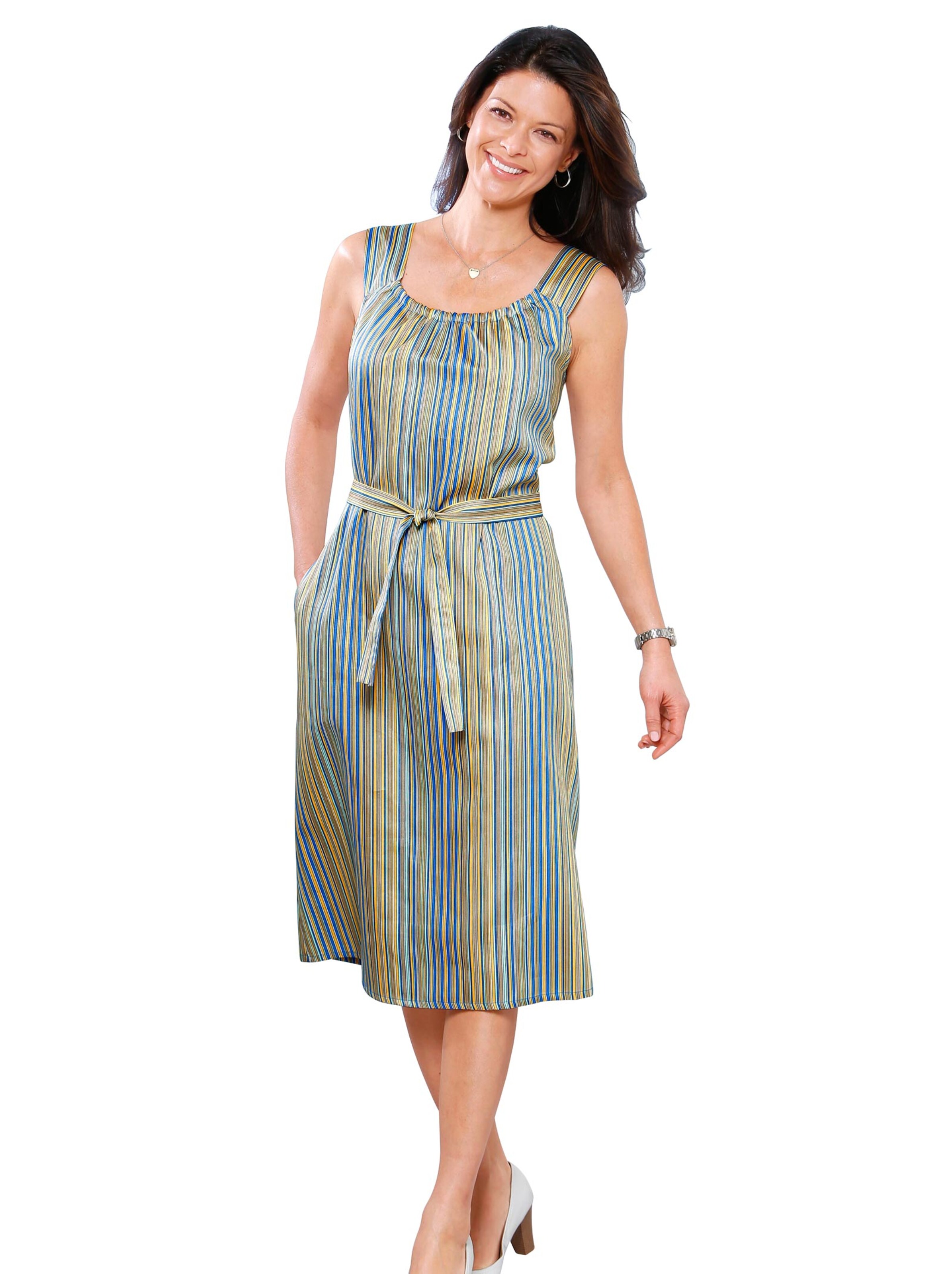 Kleiderschürze - bunt-gestreift