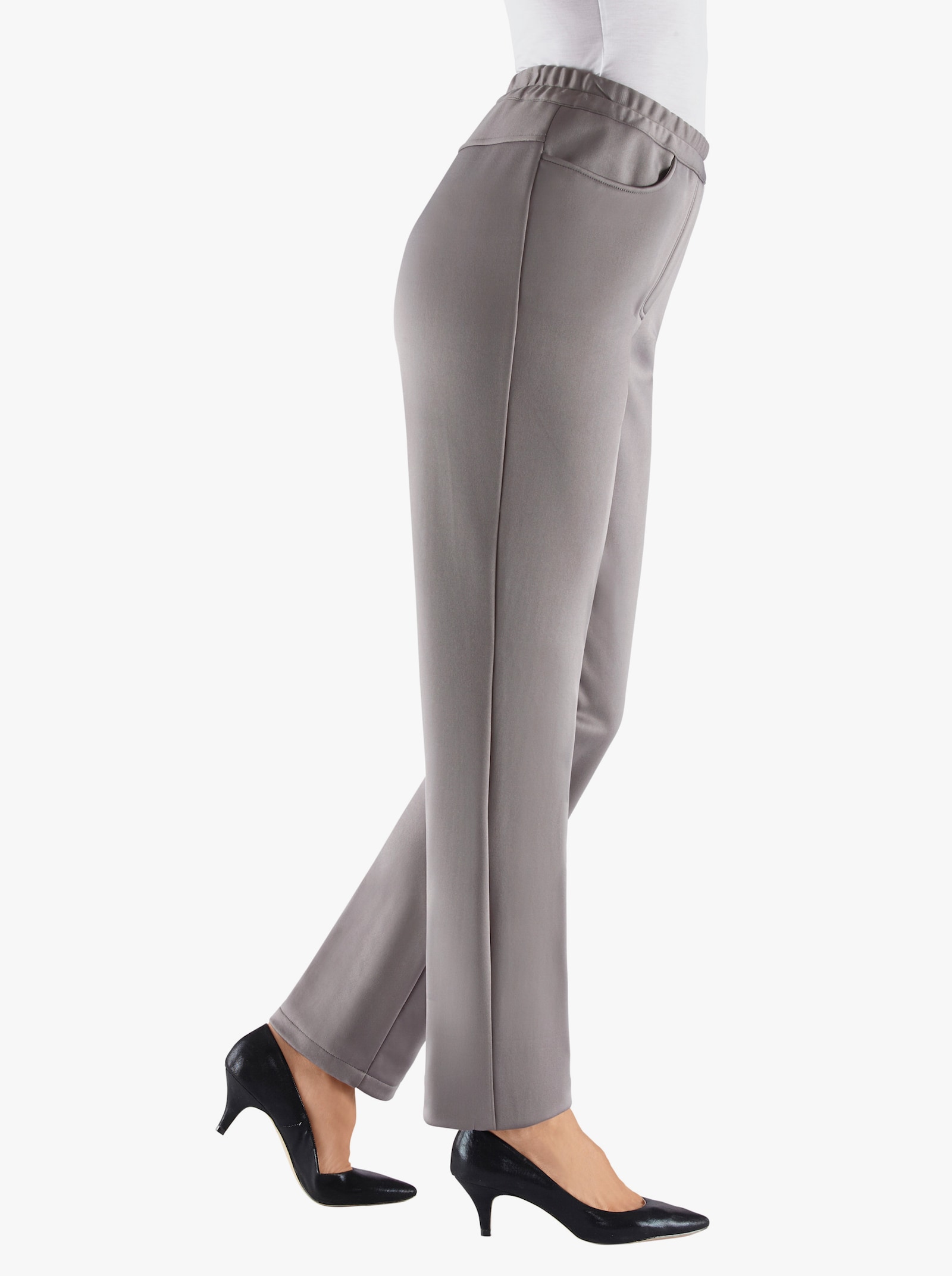 Thermohose mit Fleece-Futter - silbergrau