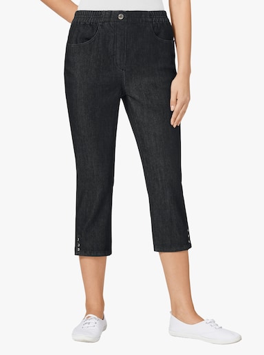 Capri-jeans - black denim