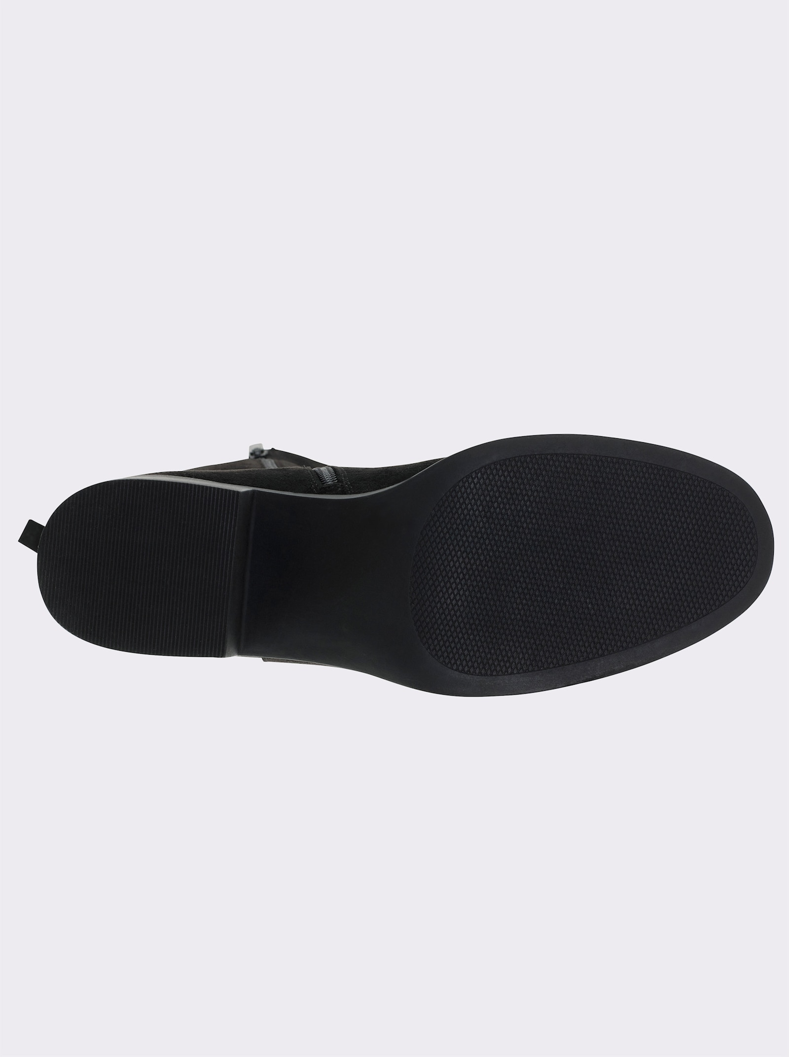 sheego Weitschaftstiefel im Materialmix - schwarz