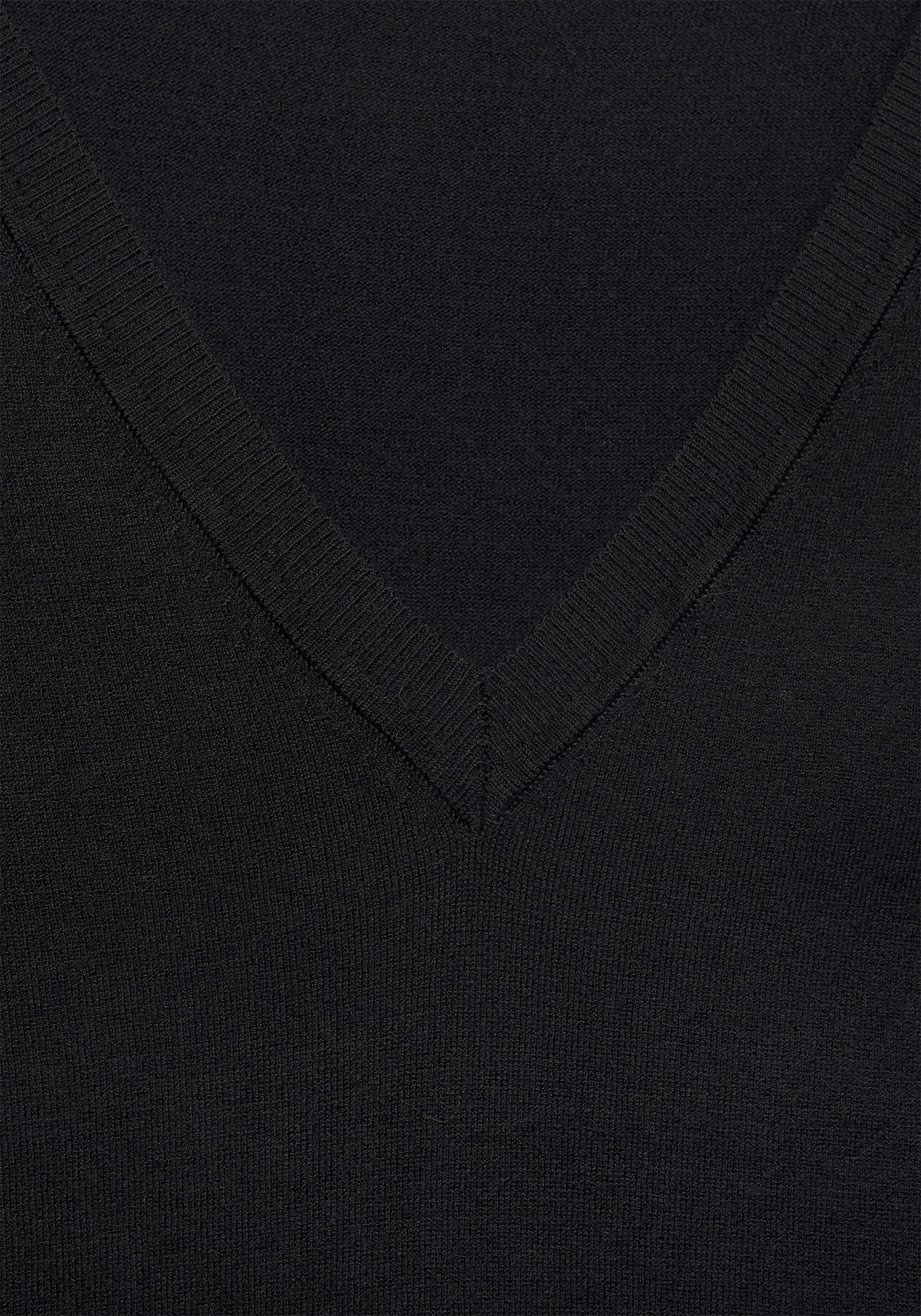 Vivance V-Ausschnitt-Pullover - schwarz