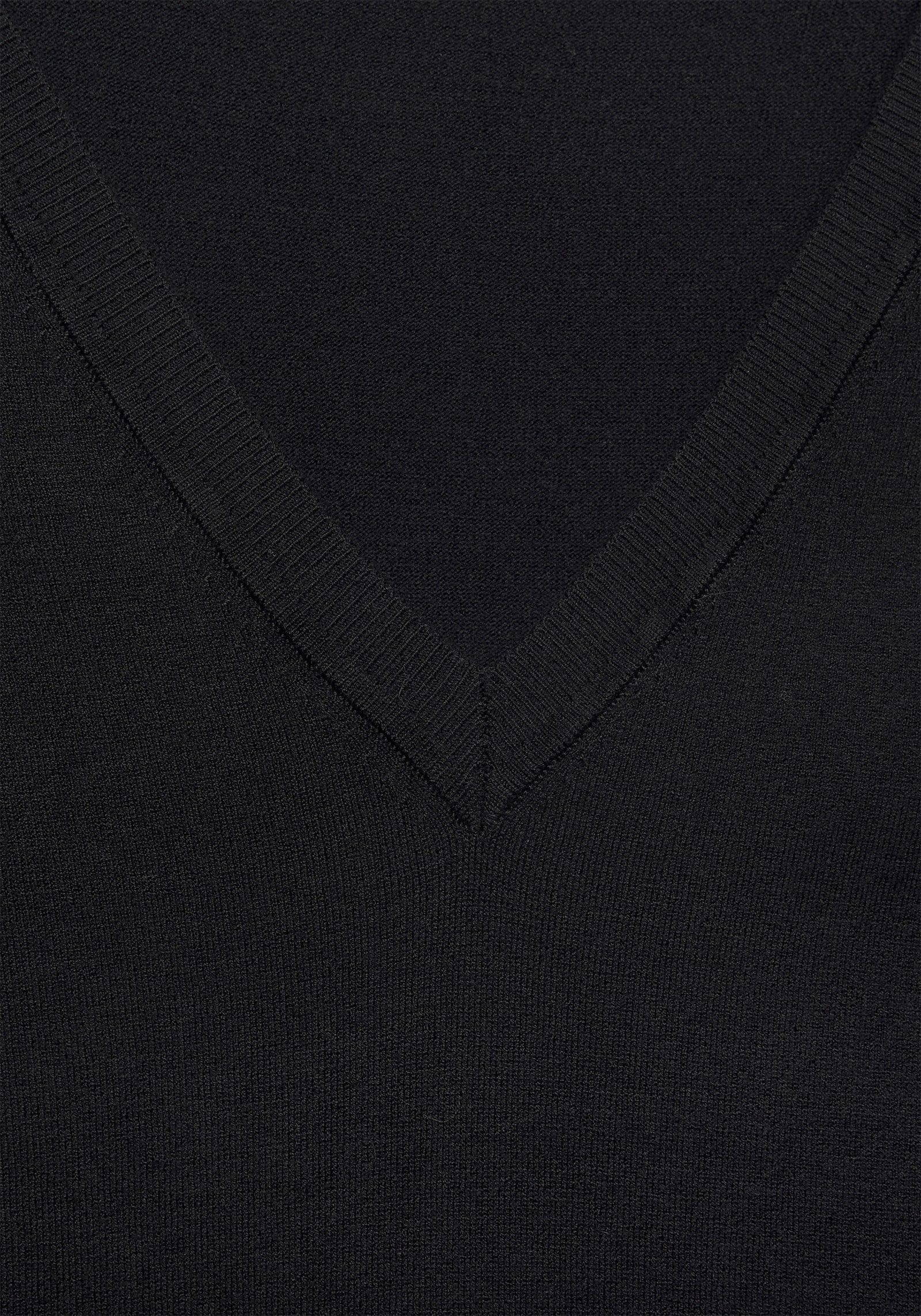 Vivance V-Ausschnitt-Pullover - schwarz