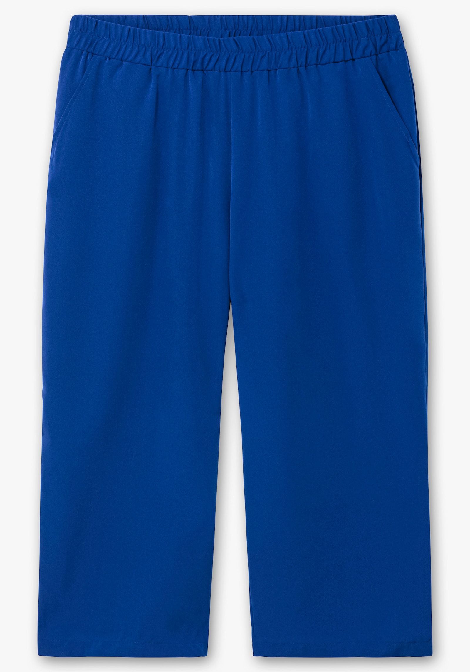 Culotte mit zwei Taschen - aqua-orange-gestreift + royalblau