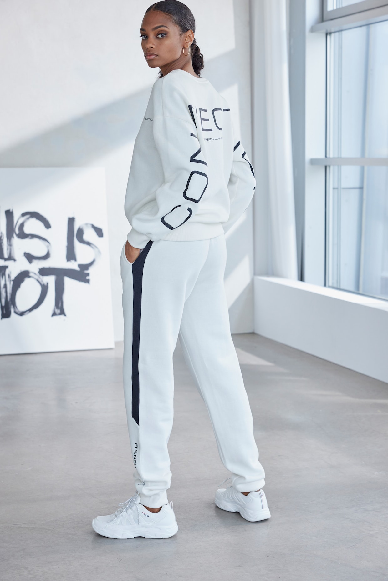 Sweatbroek - offwhite