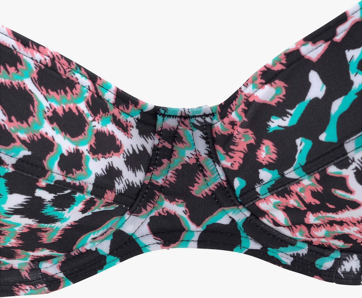 Venice Beach Beugelbikini - zwart geprint