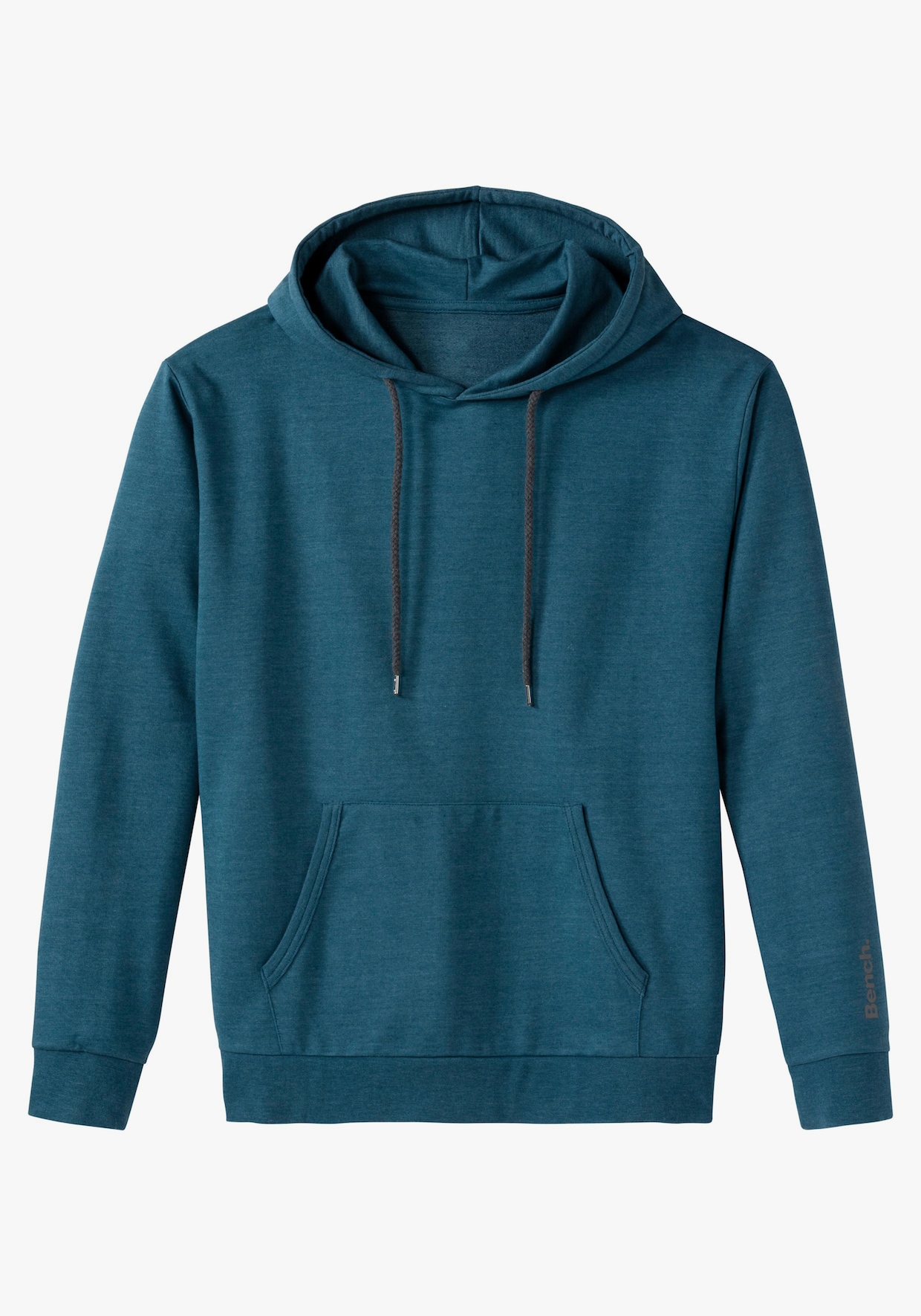 Hoodie - petrol-meliert