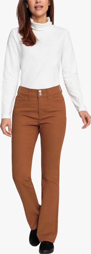 Bootcut-Jeans - cognac