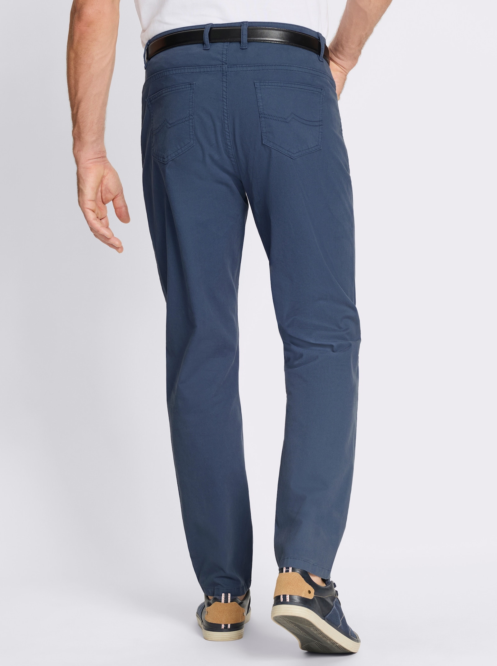 Hose in Cord-Qualität - jeansblau