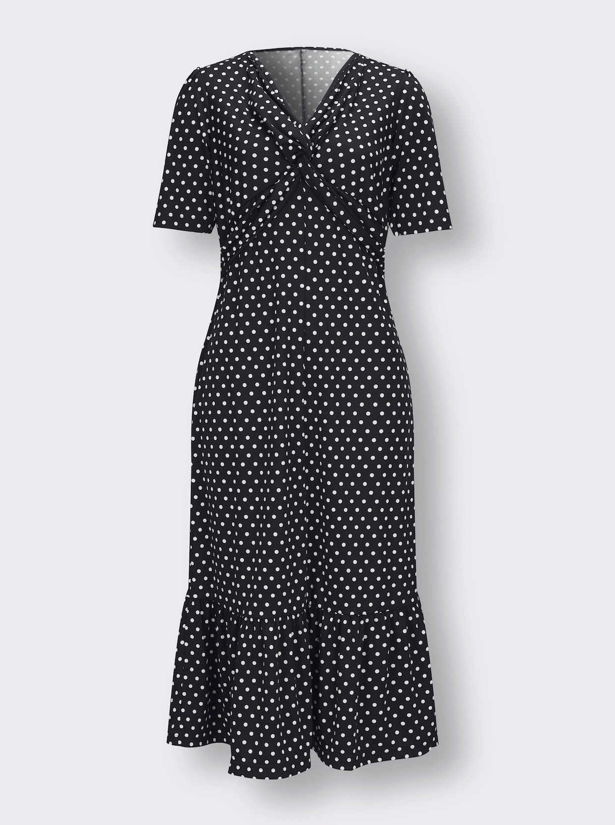 Robe légère - noir-blanc à pois