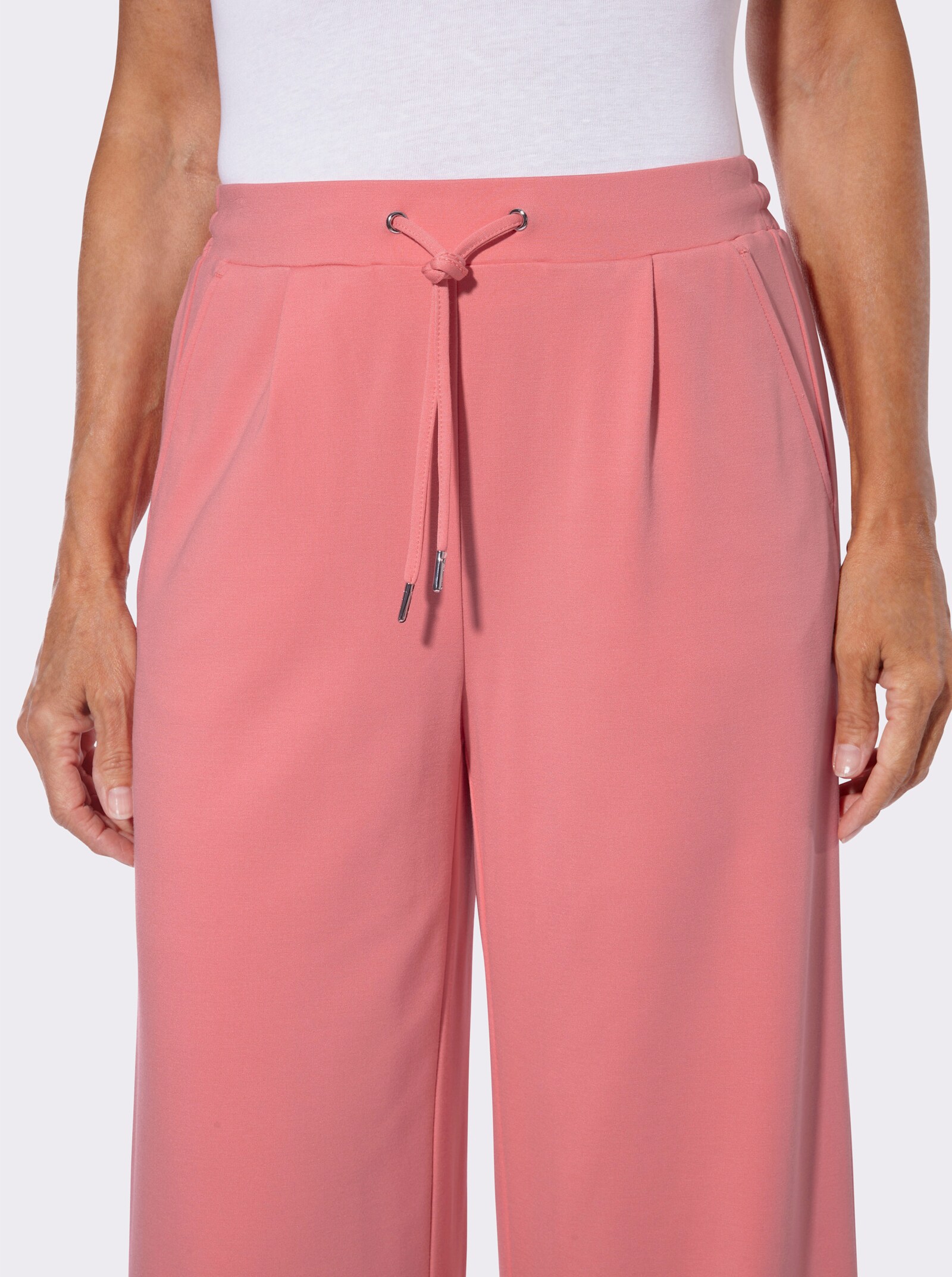 Jerseyhose in Culotte-Form - flamingo