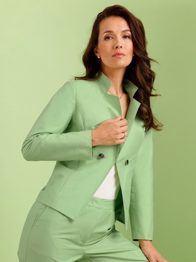 CREATION L PREMIUM Blazer mit Seide - reseda