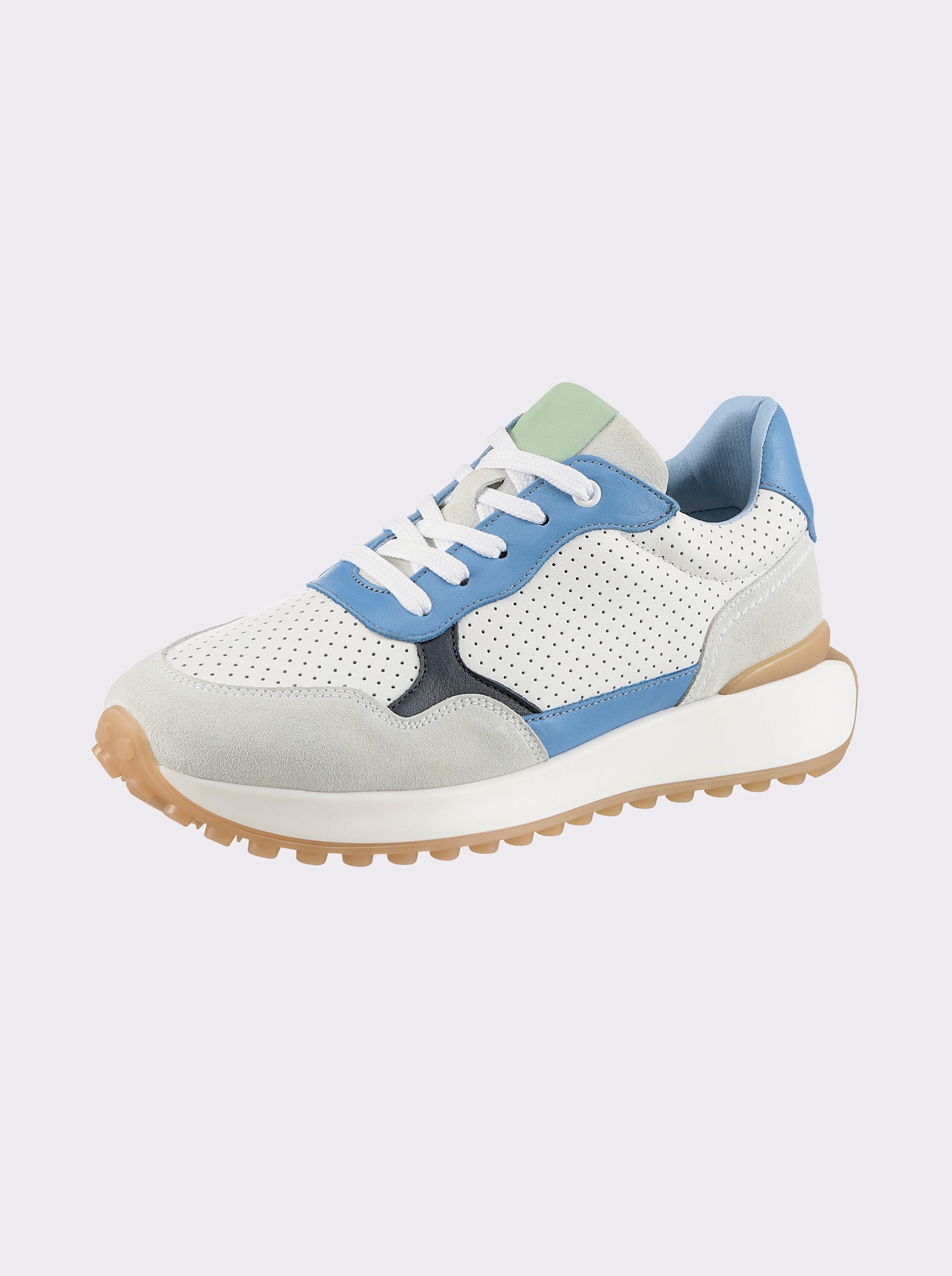 heine Sneaker - wit/blauw