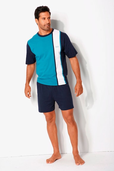H.I.S Pyjama - türkis-marien-weiß
