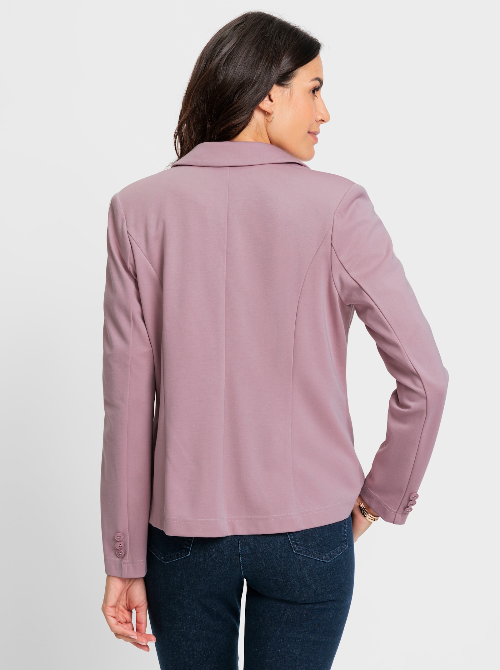 Jerseyblazer in Interlock-Qualität - mauve
