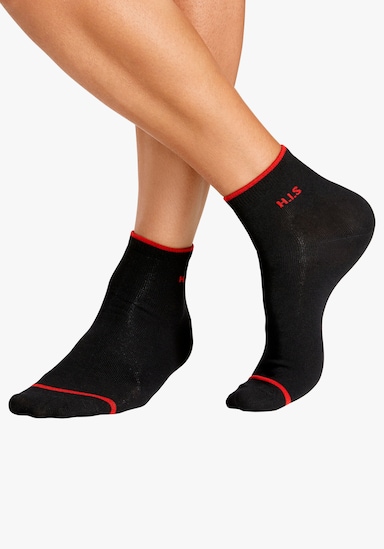 H.I.S Kurzsocken - 7x schwarz