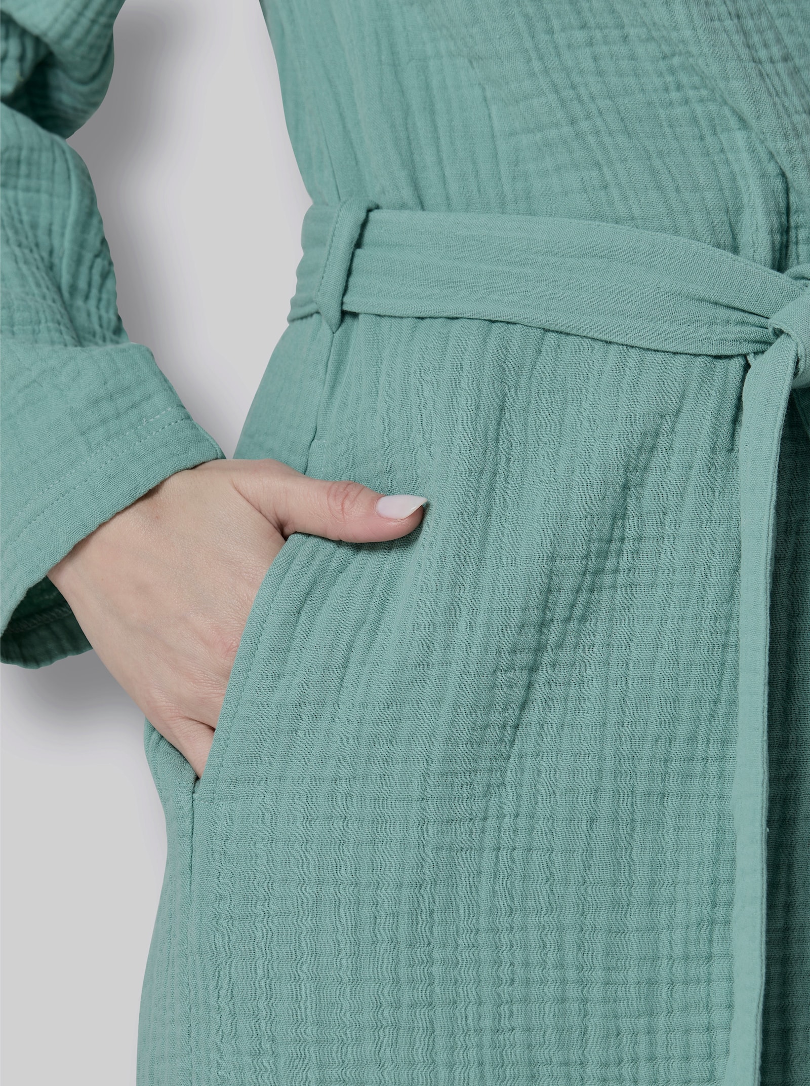 feel good Bademantel - salbei