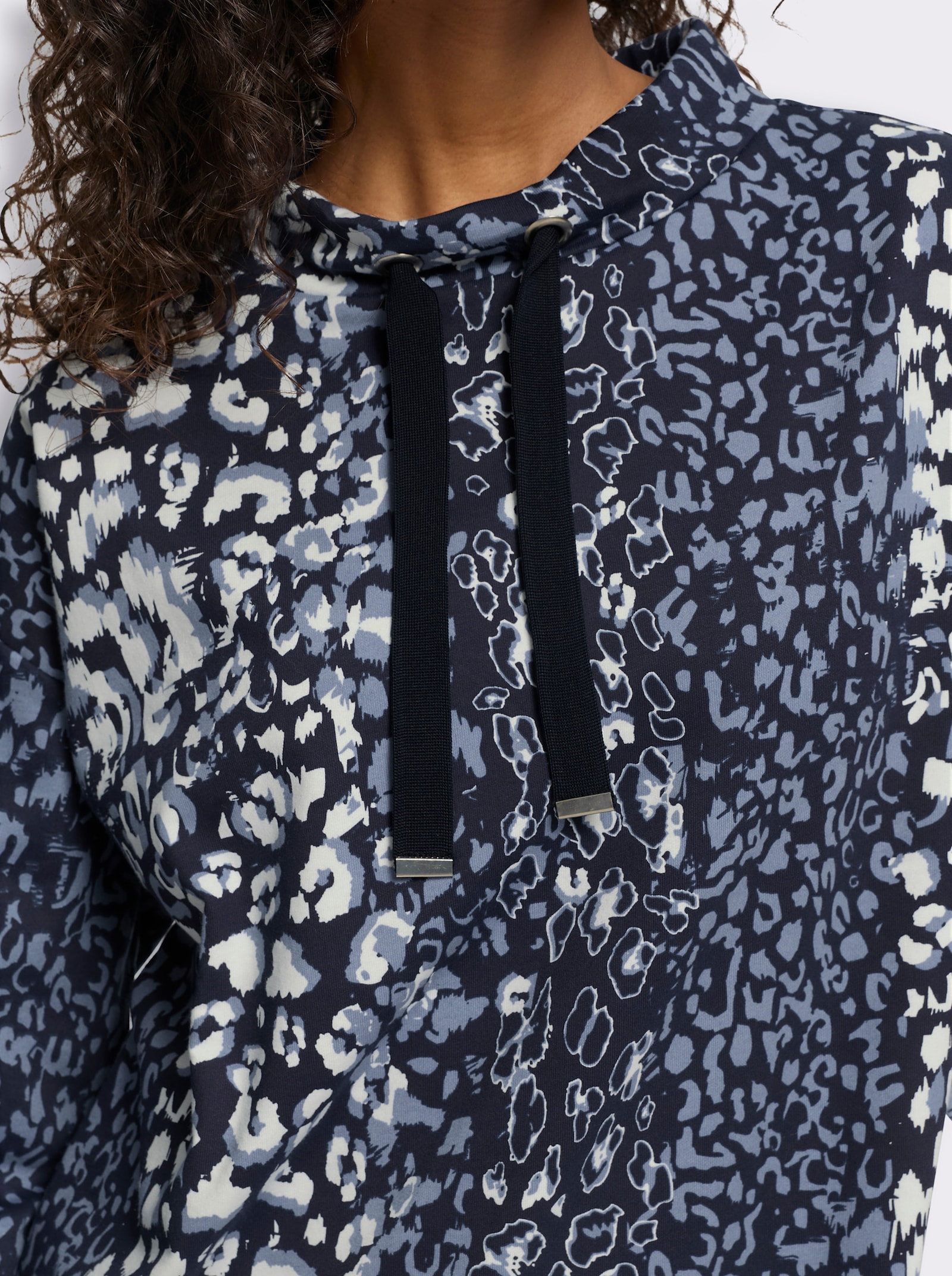 heine Sweatshirt mit Animal-Dessin - marine-ecru-bedruckt