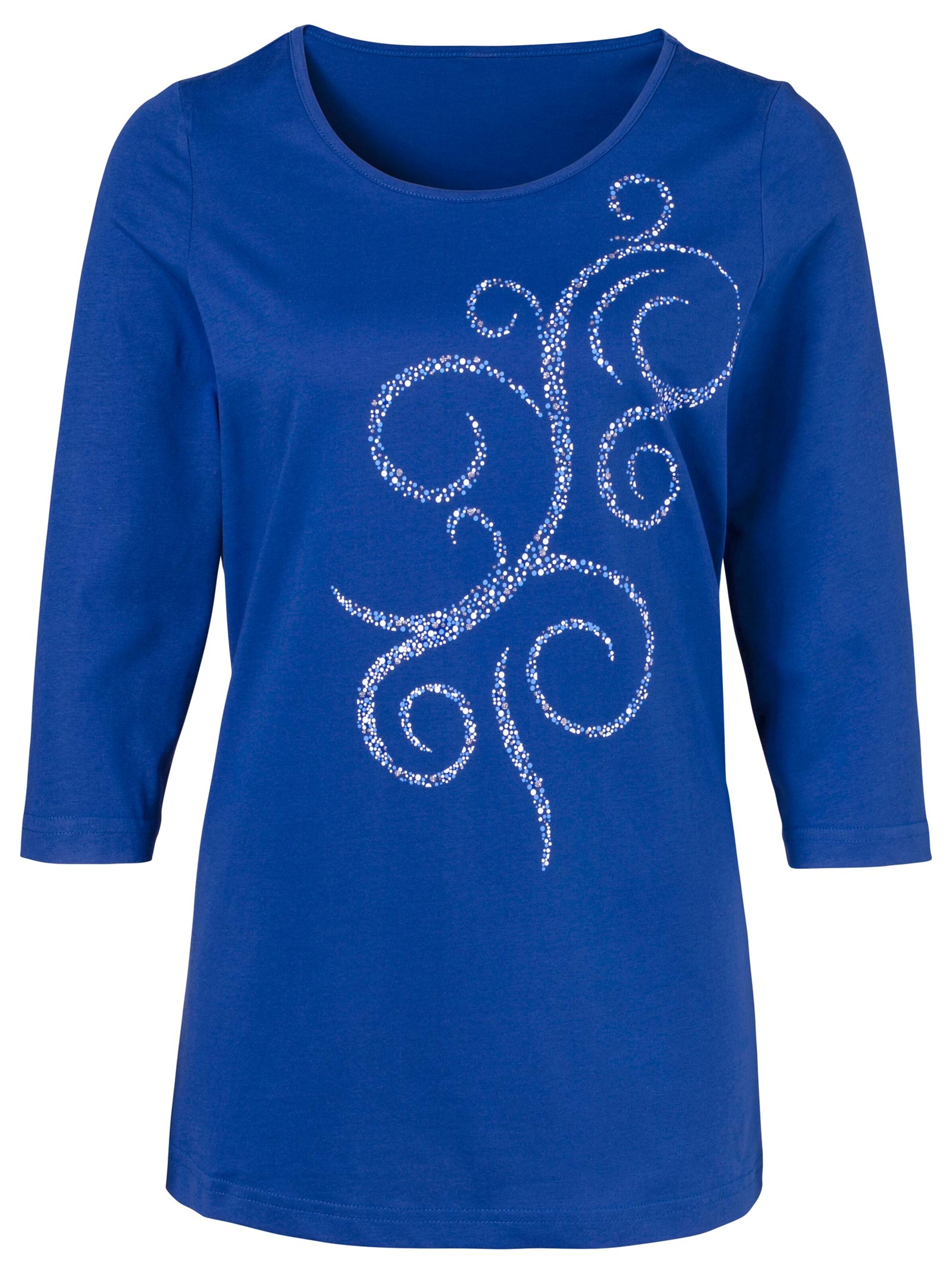 Freizeitshirt - royal-bedruckt