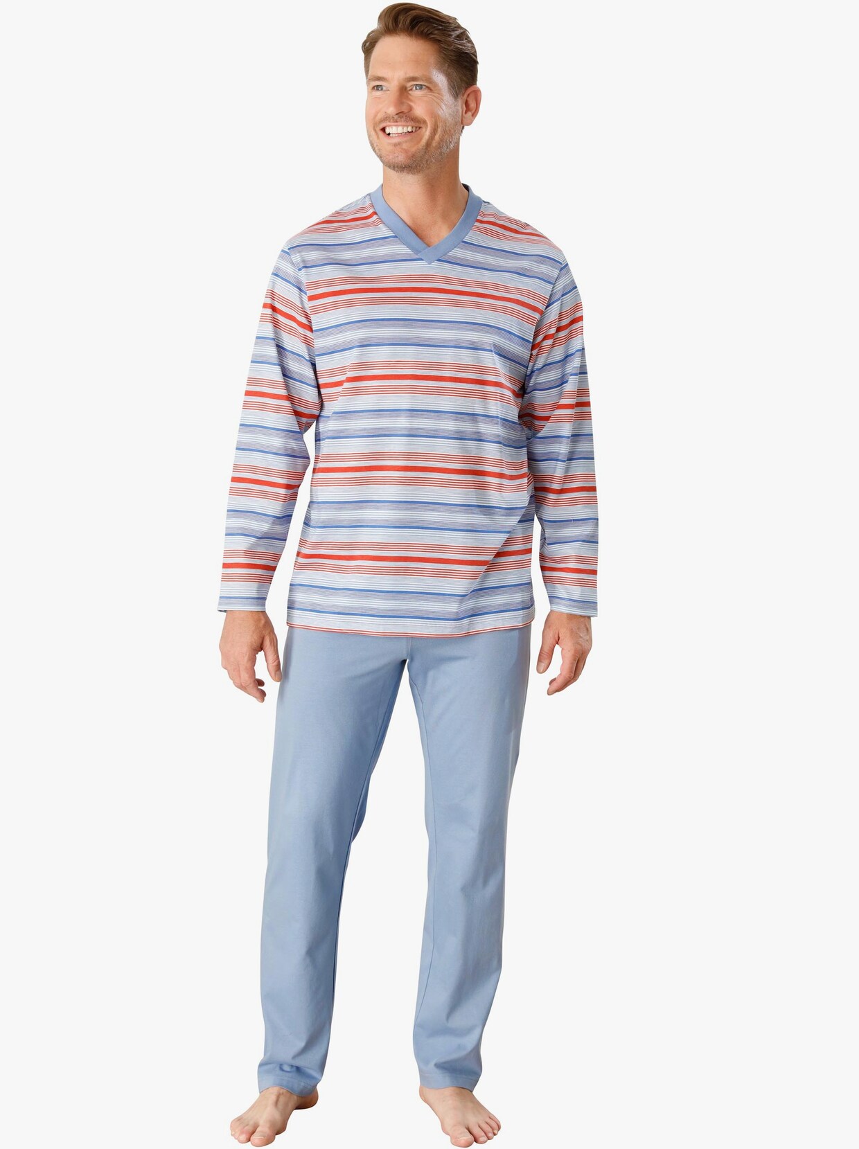 Pyjama - blauw gestreept