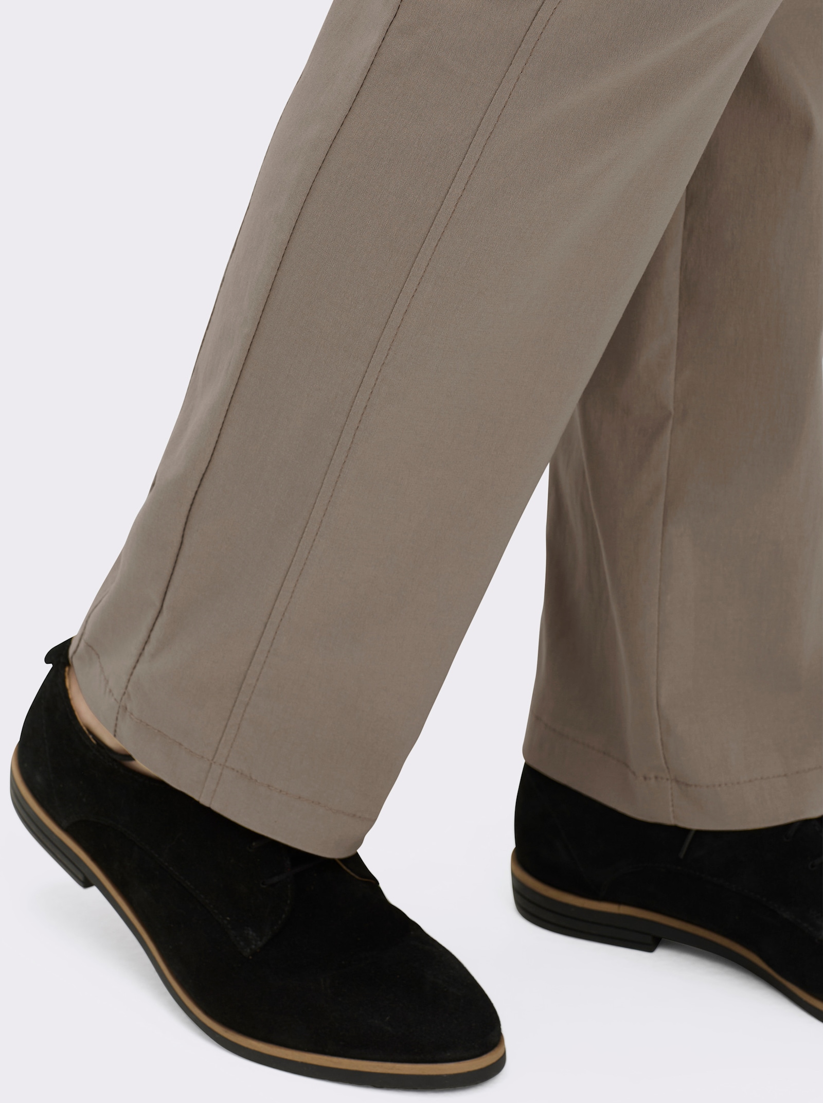 Stehmann Comfort line Hose mit Dehnbund, Viskose-Qualität - taupe