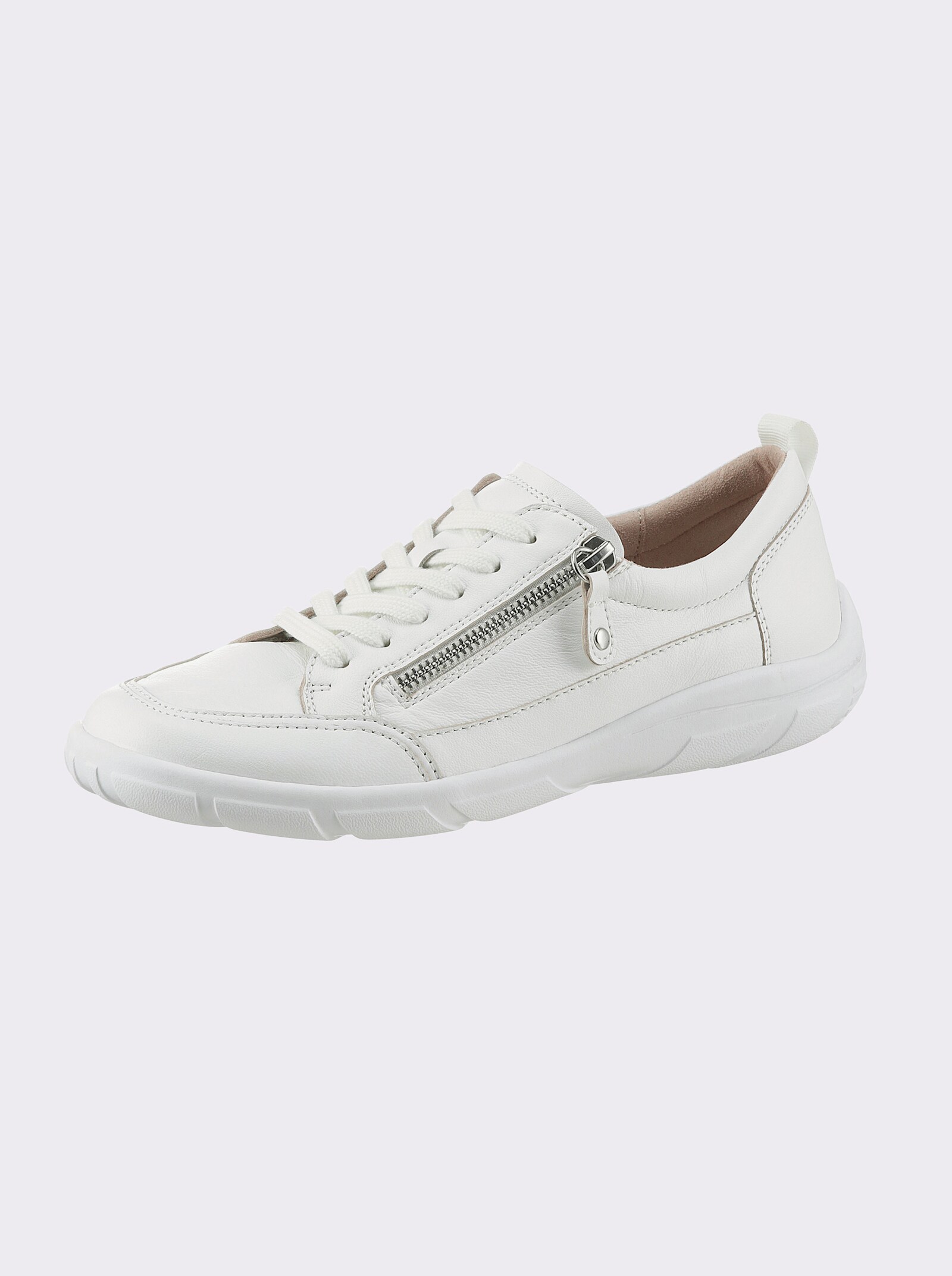 Caprice Sneaker met voetbed van zacht schuim - wit