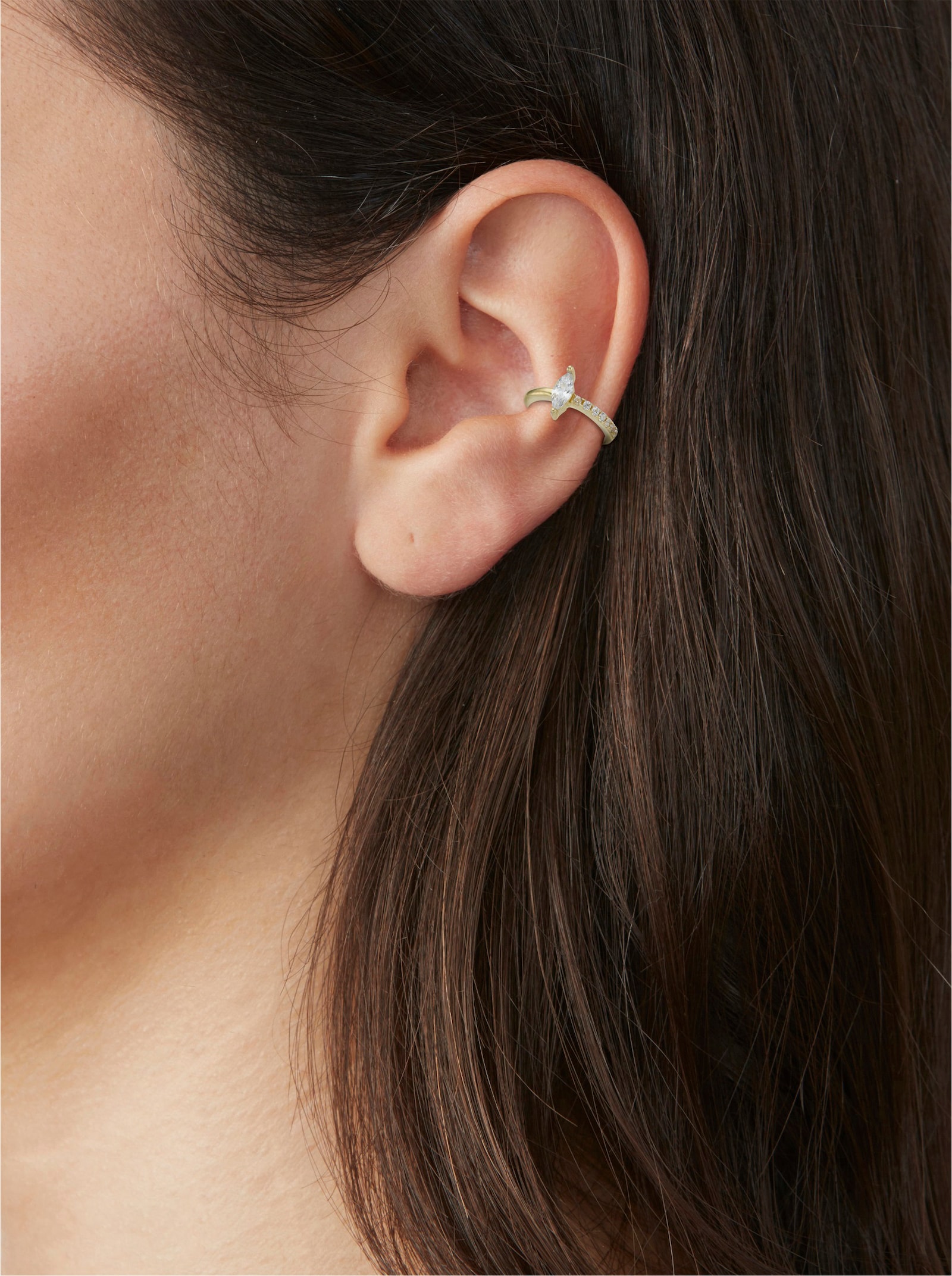 Oorclip - Zilver verguld 925