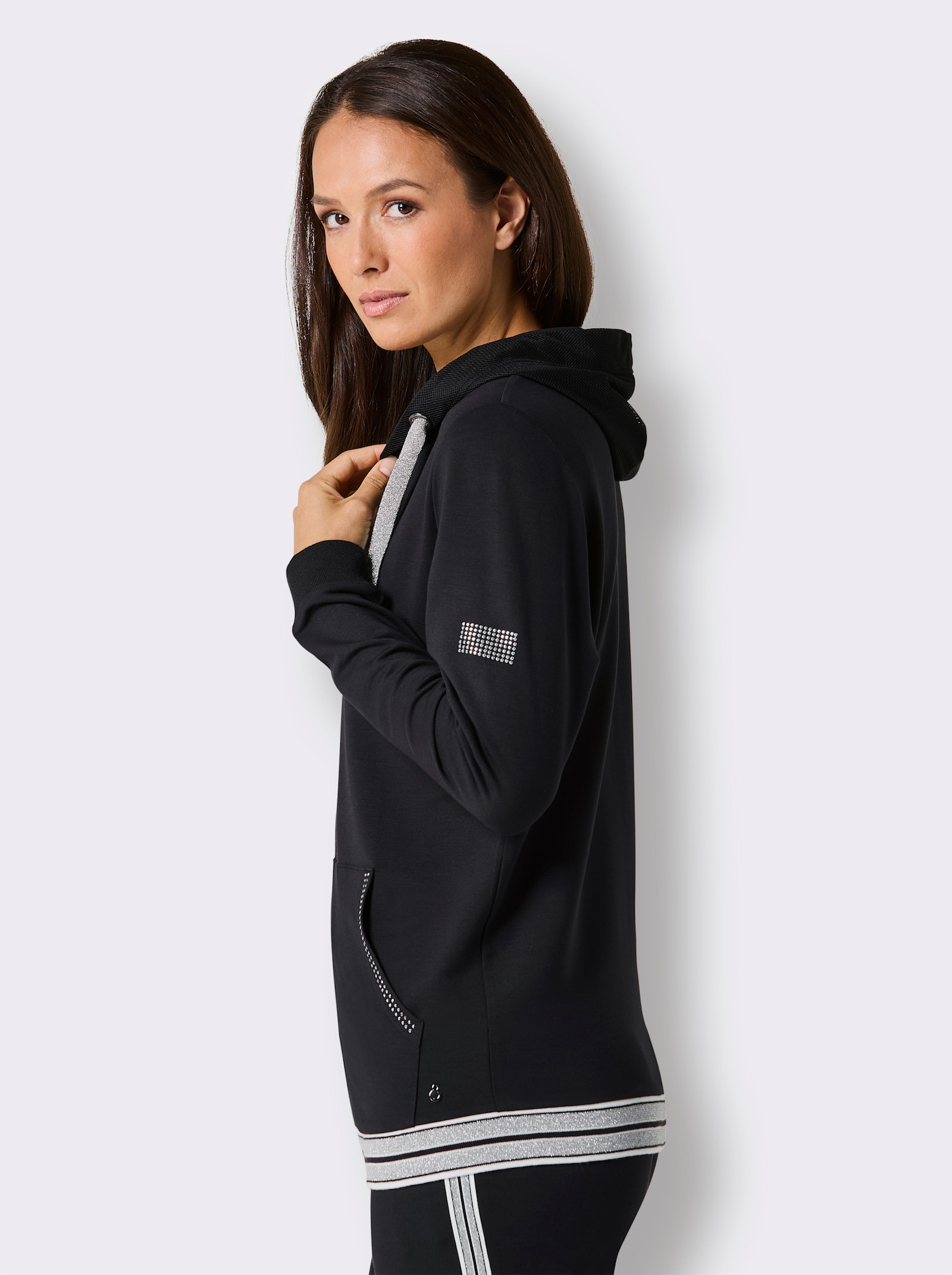 CREATION L PREMIUM Veste en modal et viscose - noir