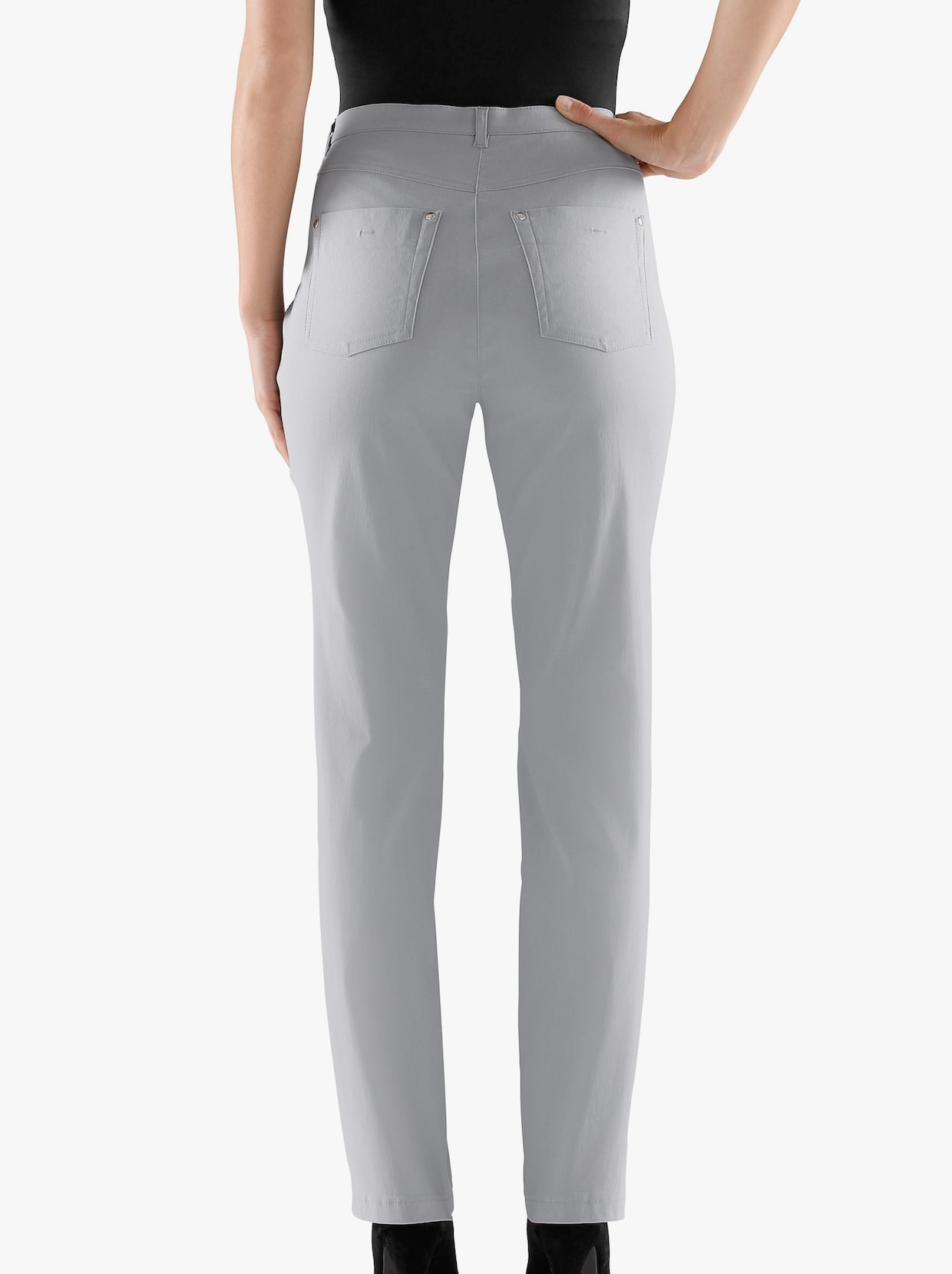 Stehmann Comfort line Kalhoty s 5 kapsami - stříbřitě šedá