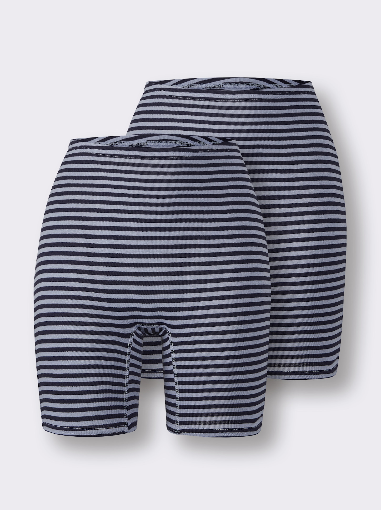 wäschepur Longpanty in Ringel-Optik - marine-geringelt