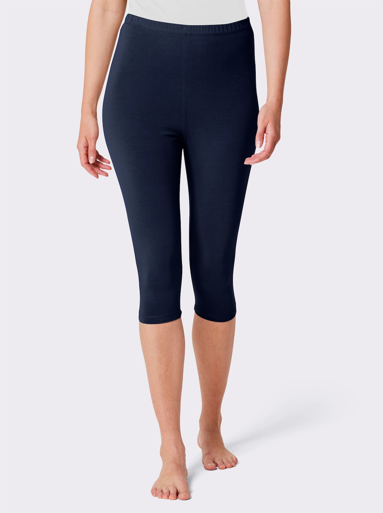 feel good Capri-Leggings - marine + traube