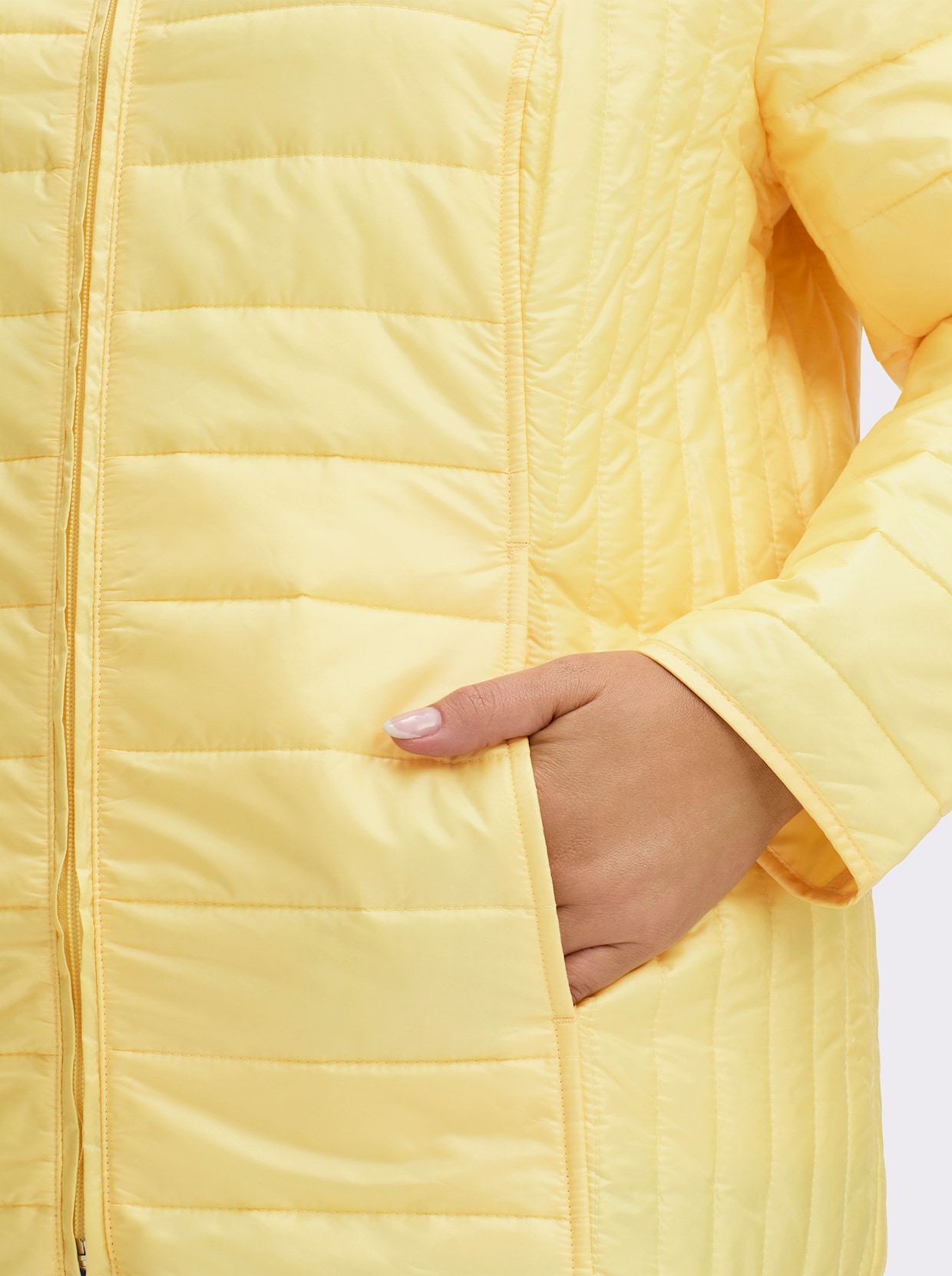 Steppjacke - zitrone
