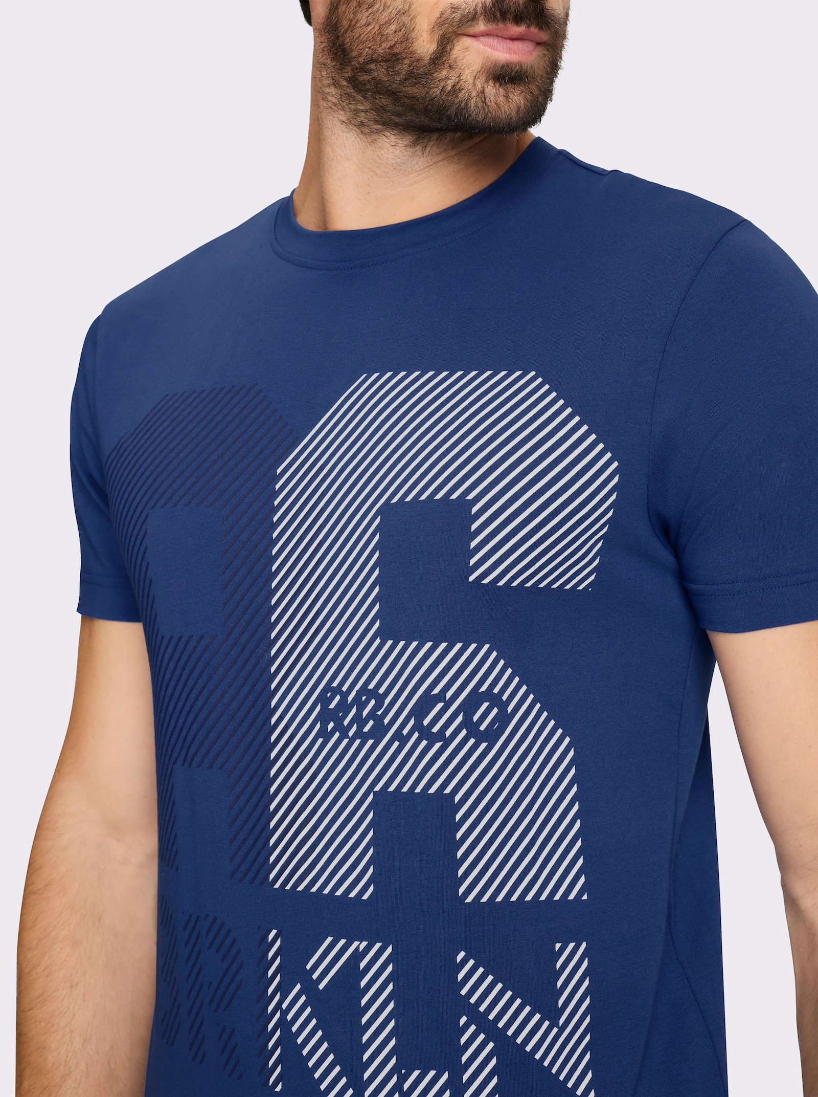 Catamaran Sports Freizeitshirt mit Frontdruck - royalblau-bedruckt