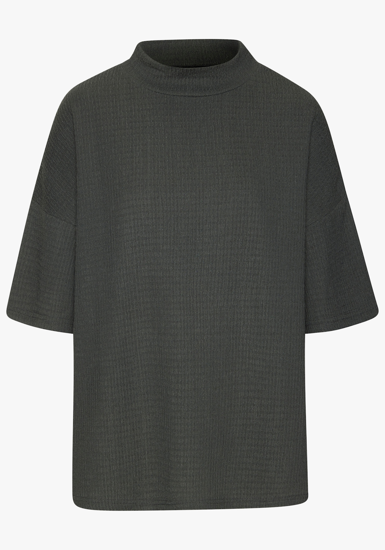LASCANA Kurzarmshirt - graugrün, lindgrün