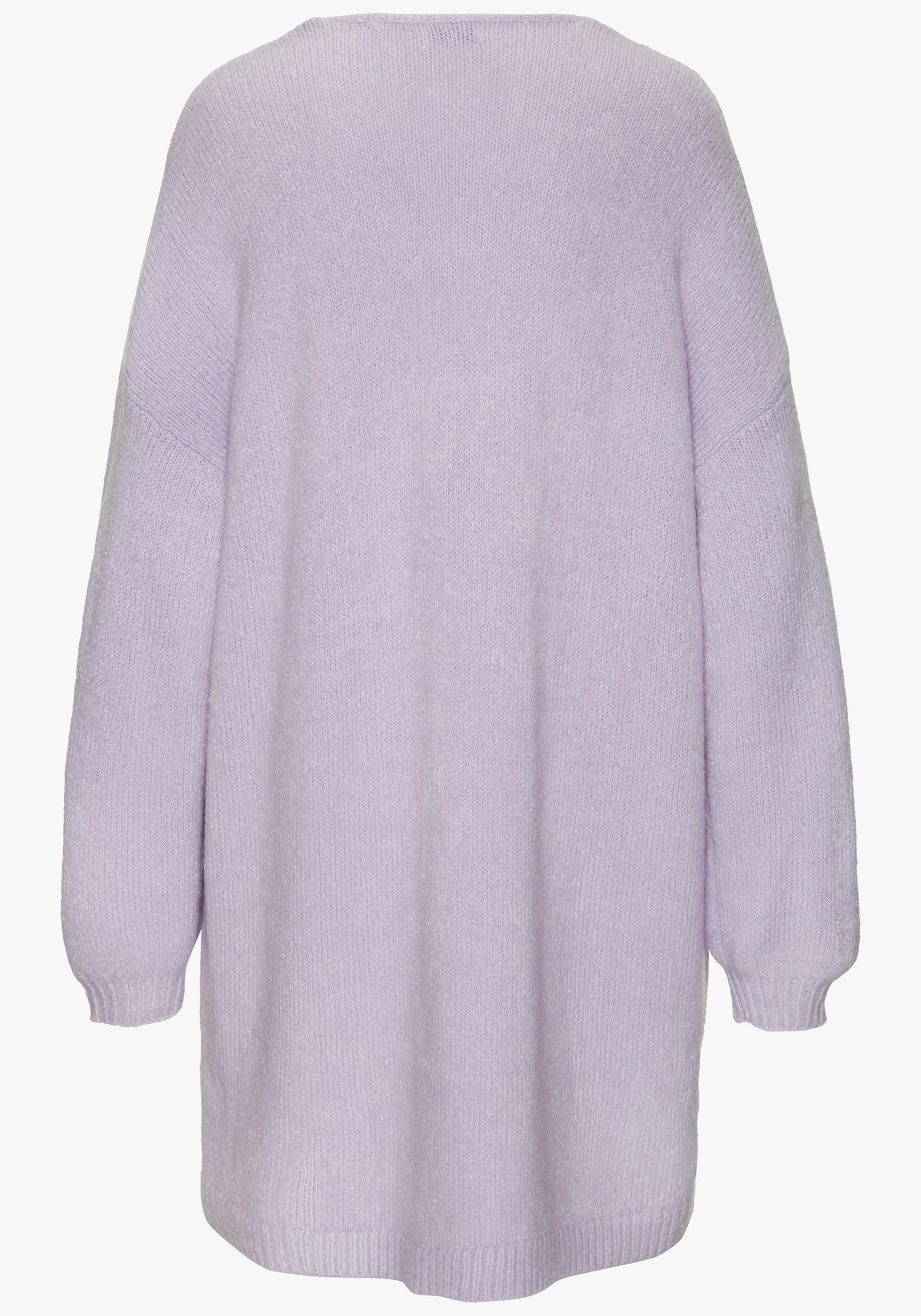 Vivance Lang gebreid vest - lila